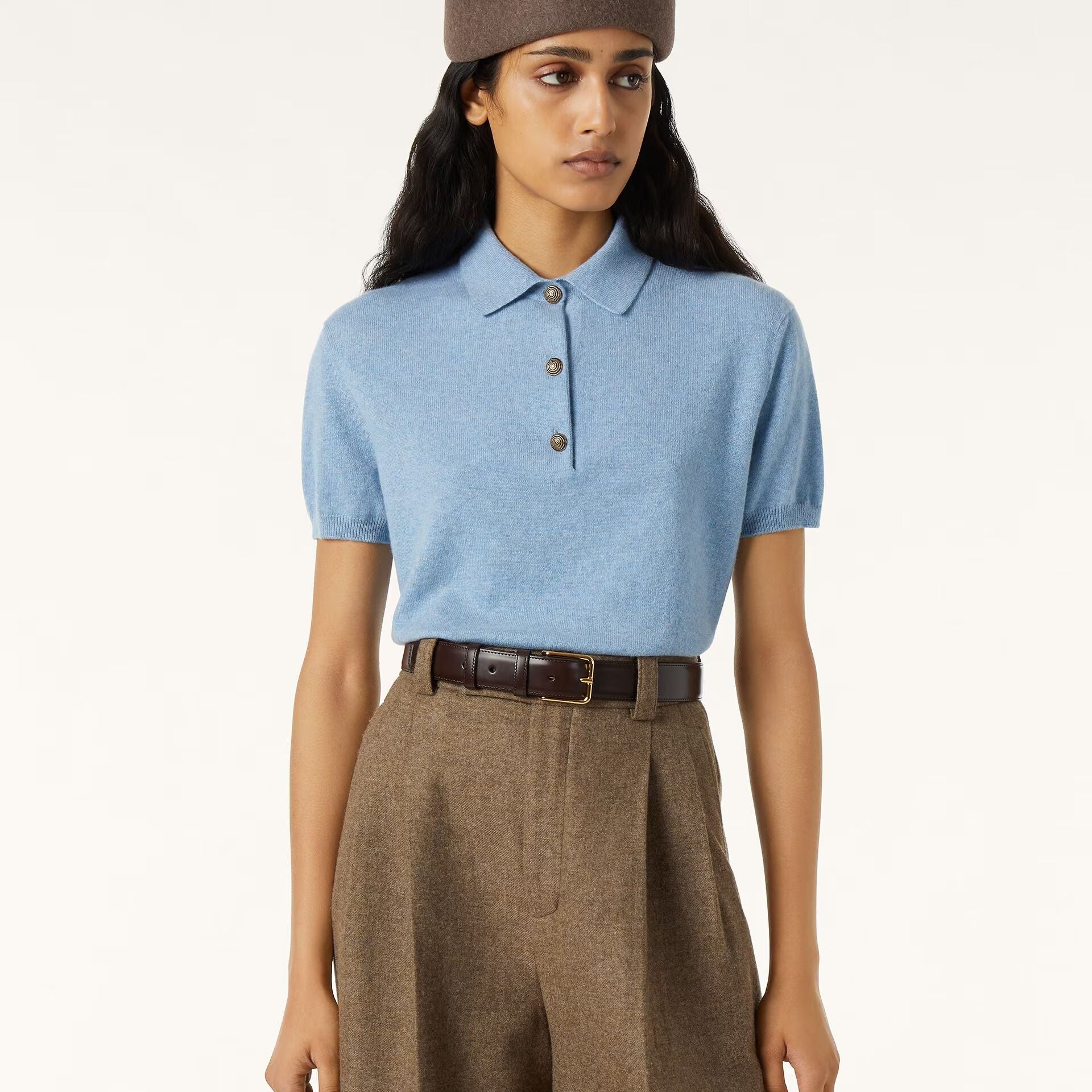 Loro Piana Classic Polo Shirt in Baby Cashmere