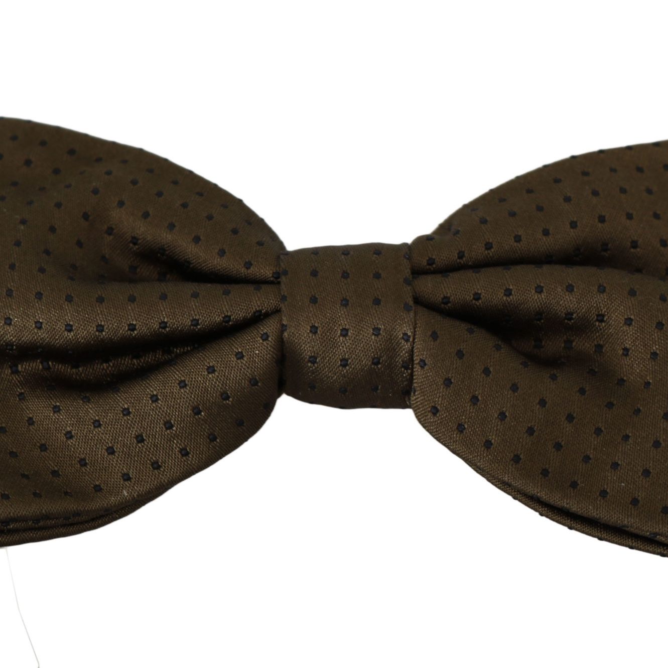 Dolce & Gabbana Brown Polka Dots Silk Adjustable Neck Papillon Men Bow Tie