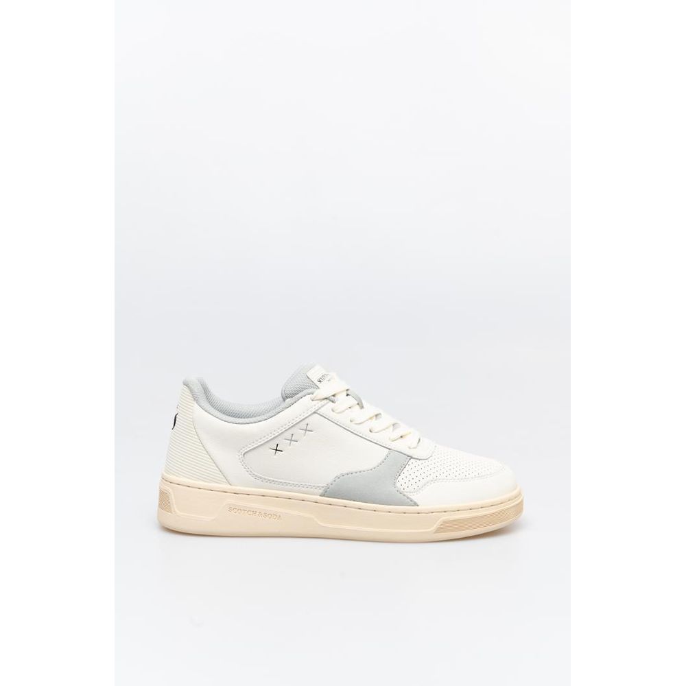 Scotch & Soda White And Low Top Sneakers