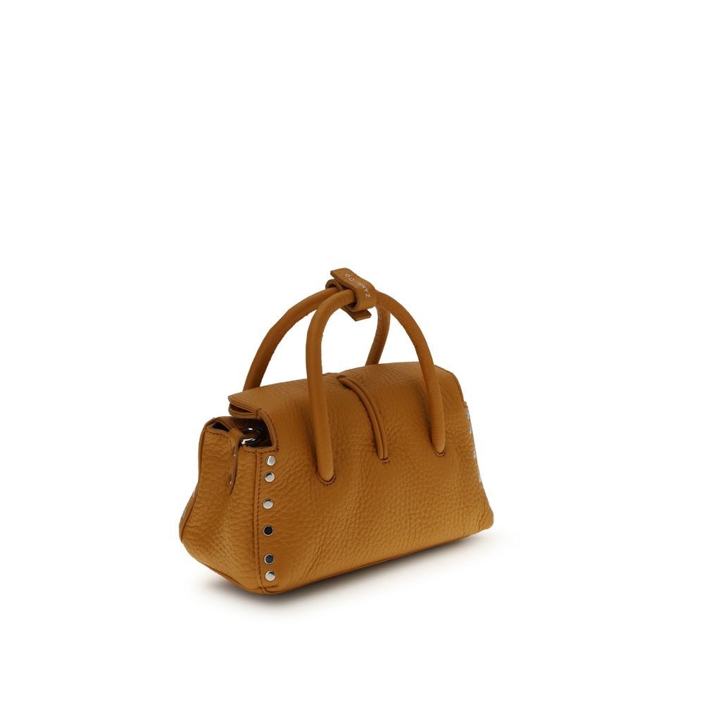 Zanellato Black Calf Leather Bos Taurus Handbag