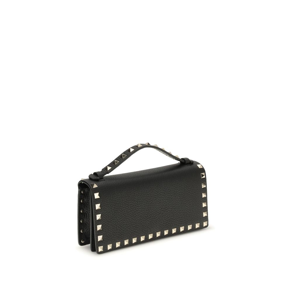 Valentino Garavani Black Calf Leather Bos Taurus Wallet
