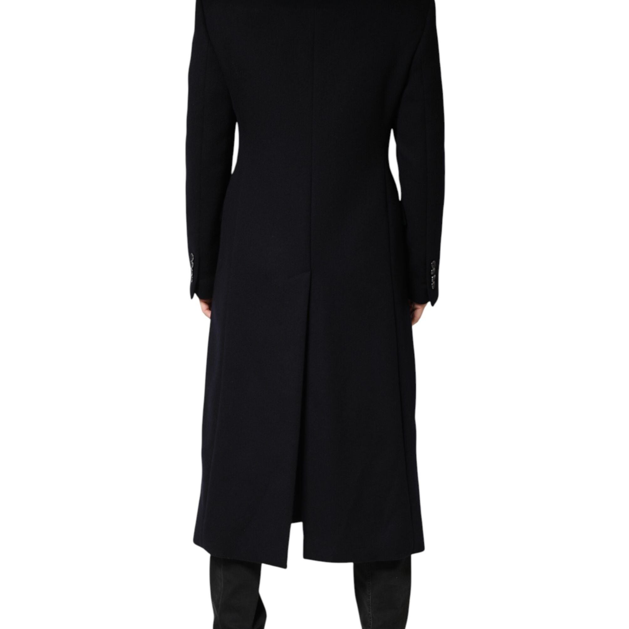 Dolce & Gabbana Black Single Breasted Trench Coat Jacket
