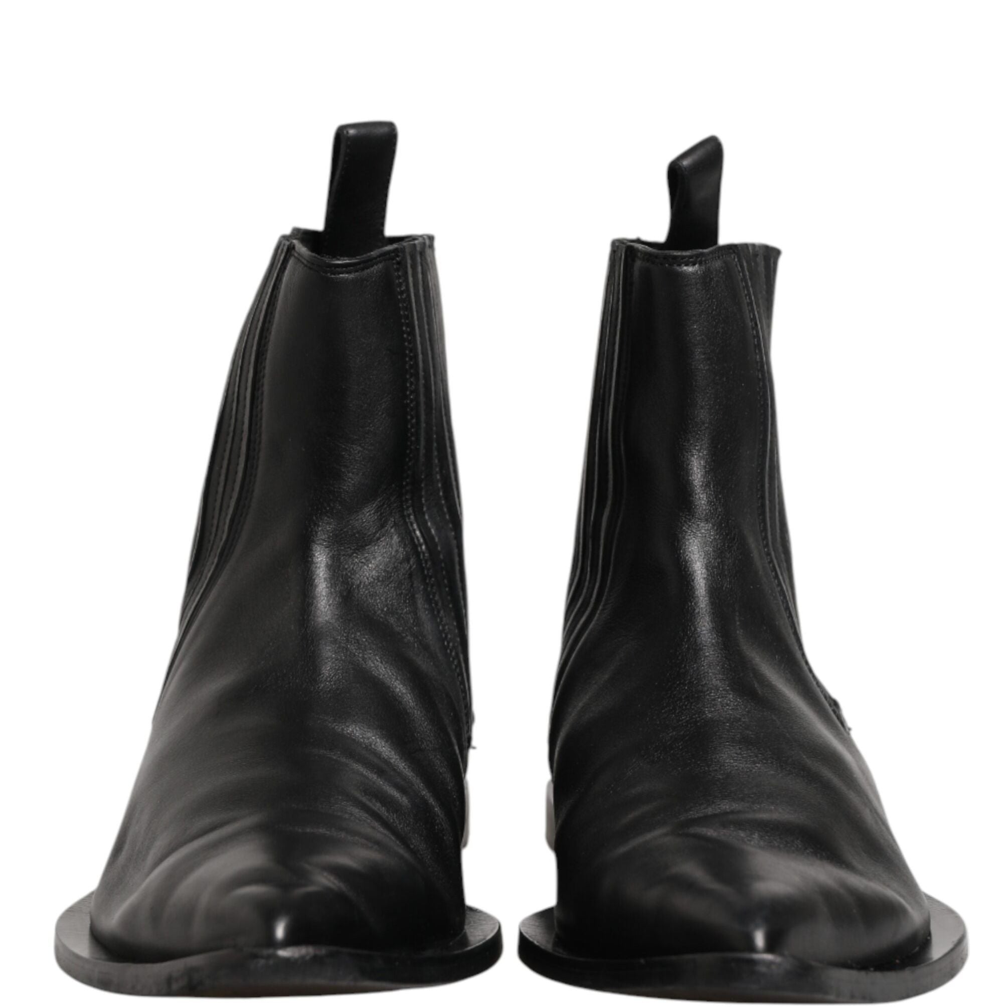 Dolce & Gabbana Black Chelsea Men Short Ankle Boots Shoes