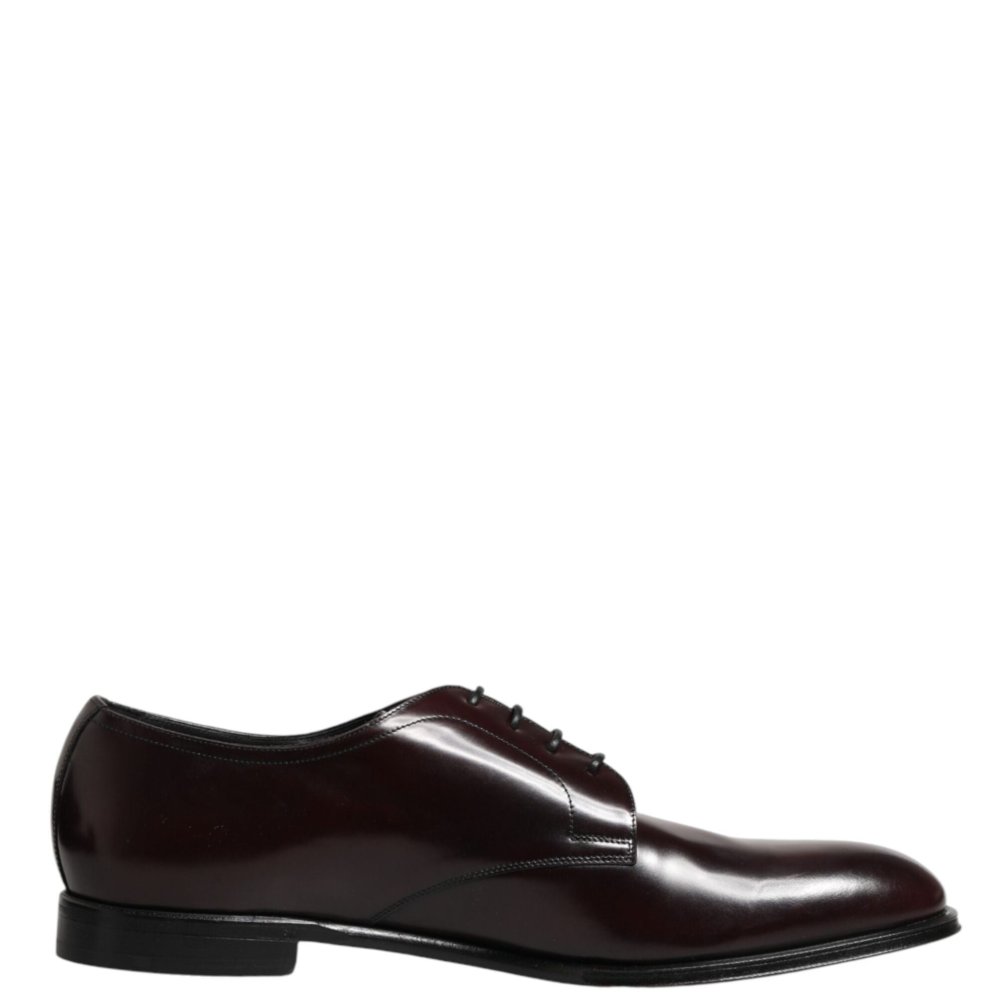 Dolce & Gabbana Black Lace Up Leather Dress Derby Men Shoes