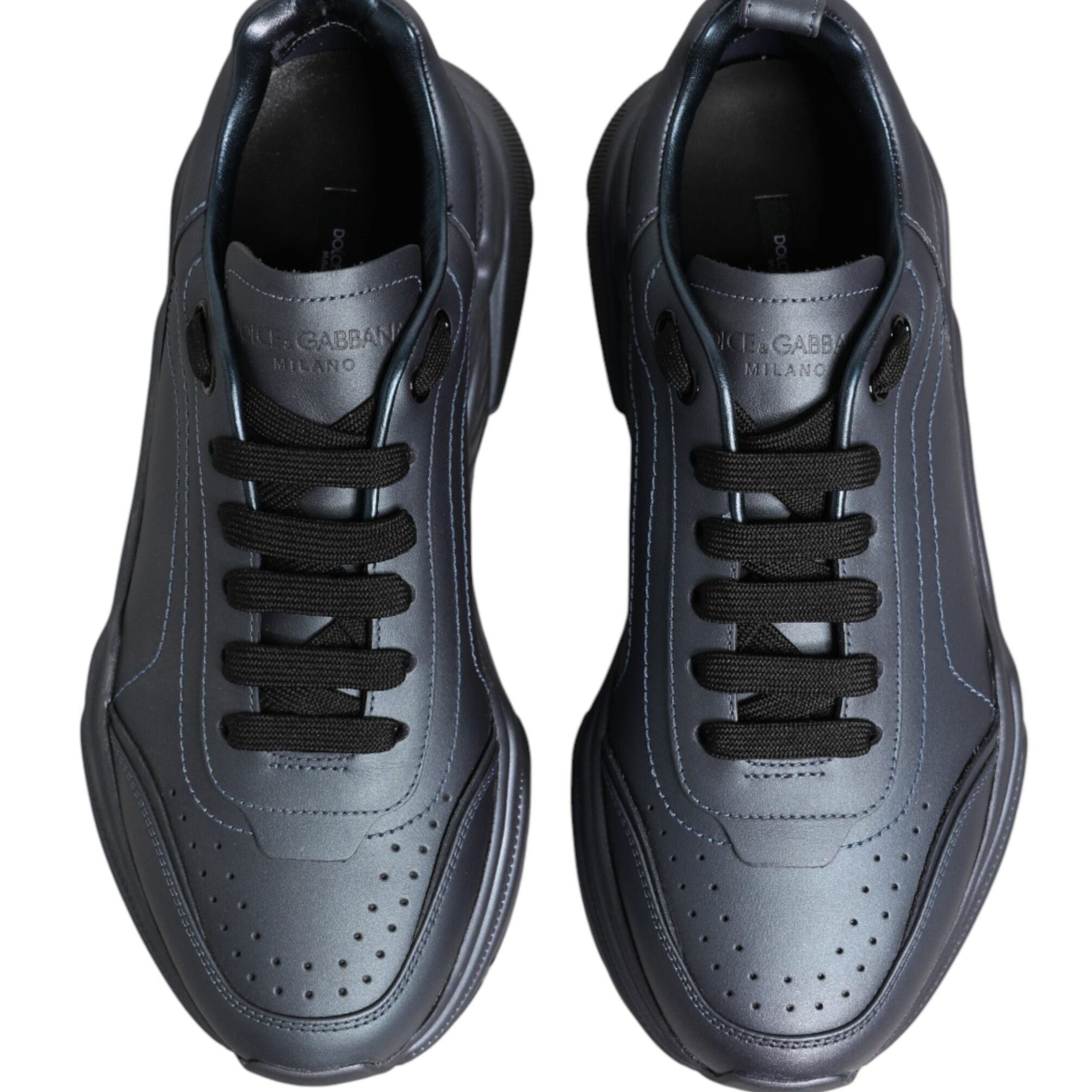 Dolce & Gabbana Blueish Gray Daymaster Low Top Sneakers Shoes