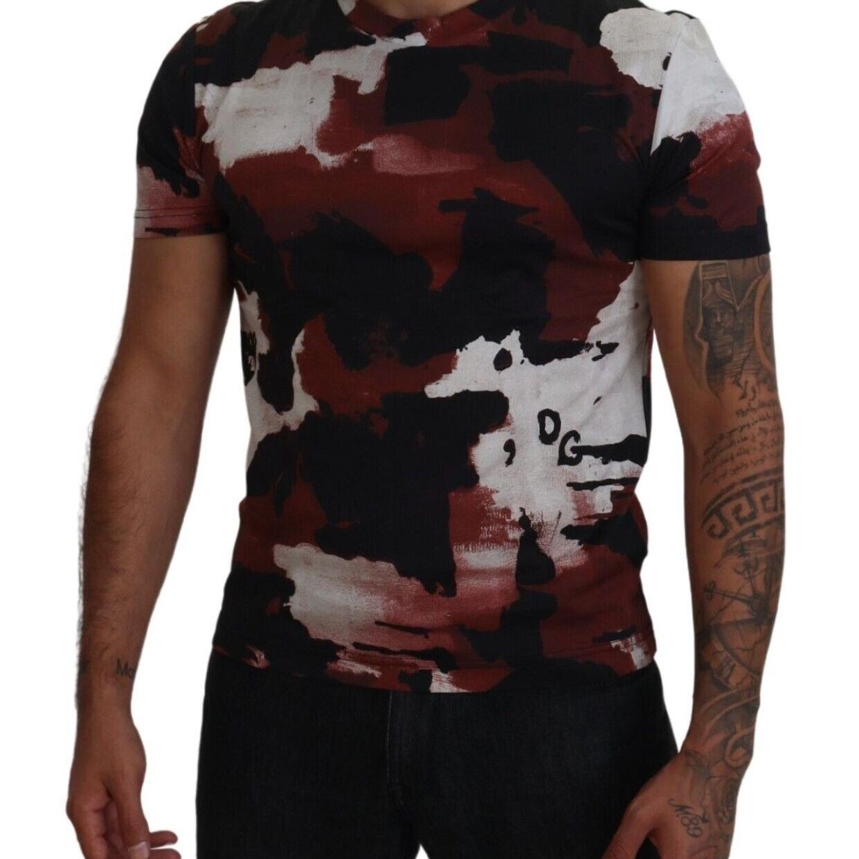 Dolce & Gabbana Multicolor Tie Dye Cotton Crew Neck T-shirt