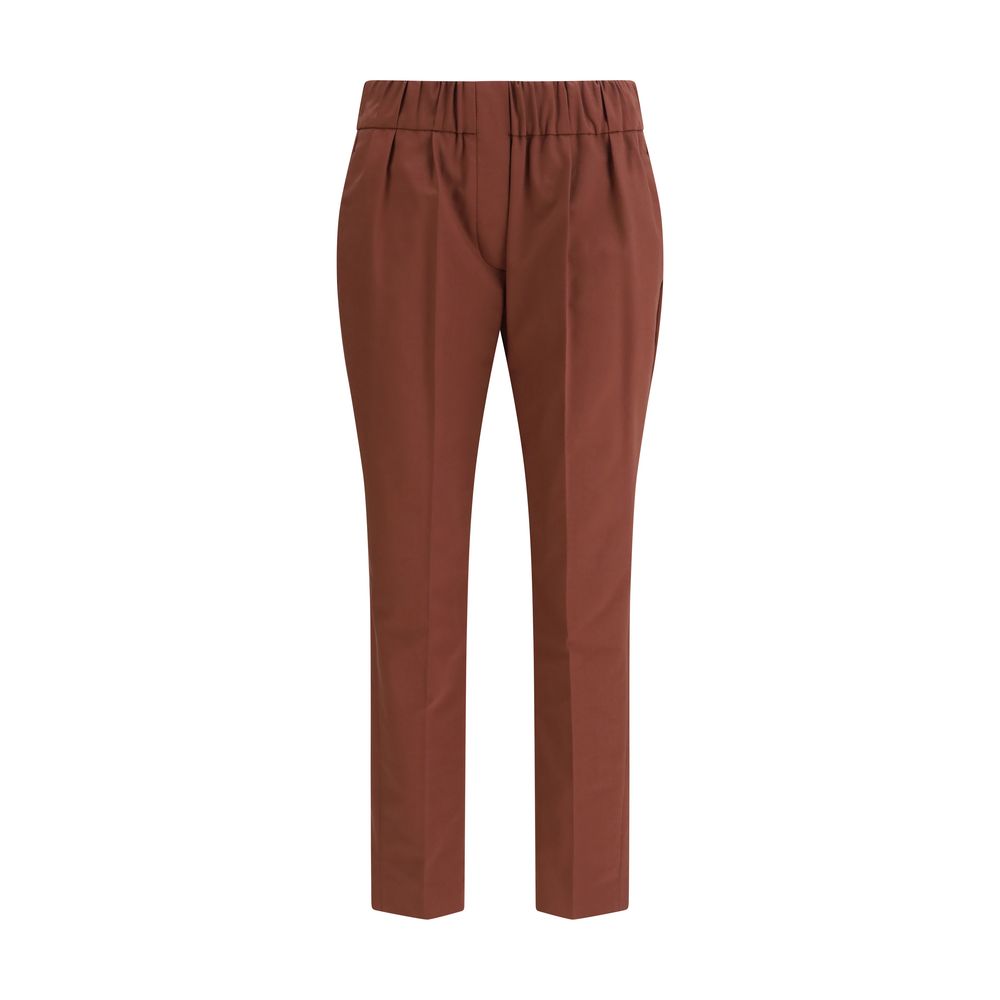Brunello Cucinelli Multicolor Cotton Casual Pants