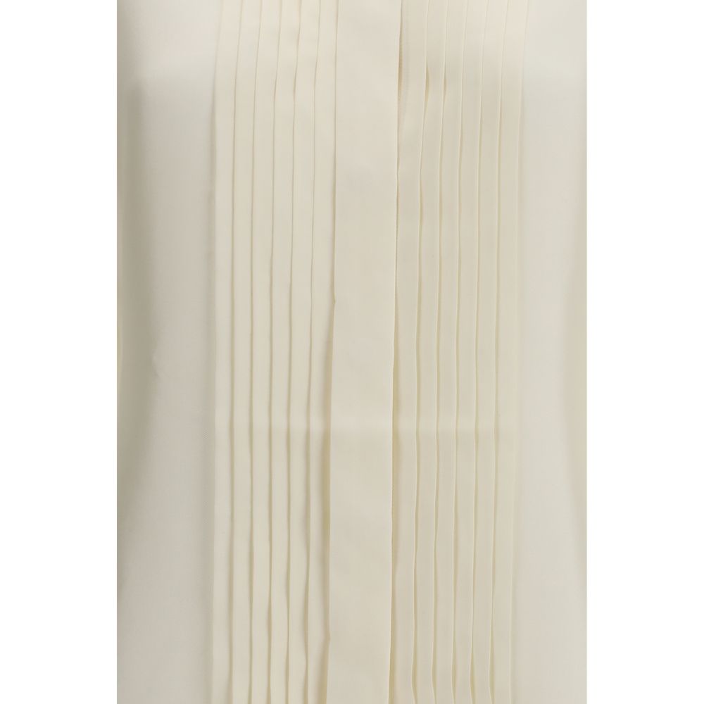 Rohe Beige Silk Dress Shirt