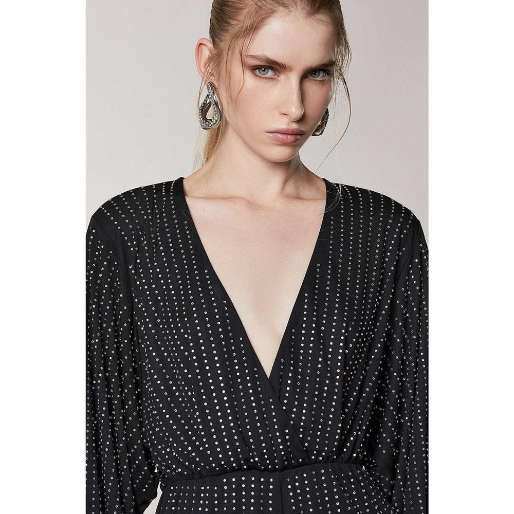 Patrizia Pepe Black Polyester Jumpsuit