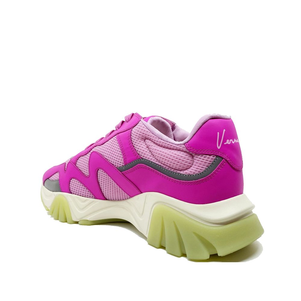 Versace Multicolor Leather Chunky Sneakers