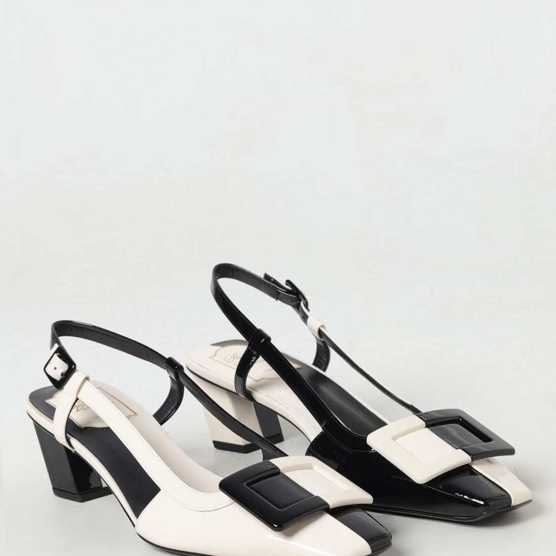 Roger Vivier Black Leather High Heel Pumps