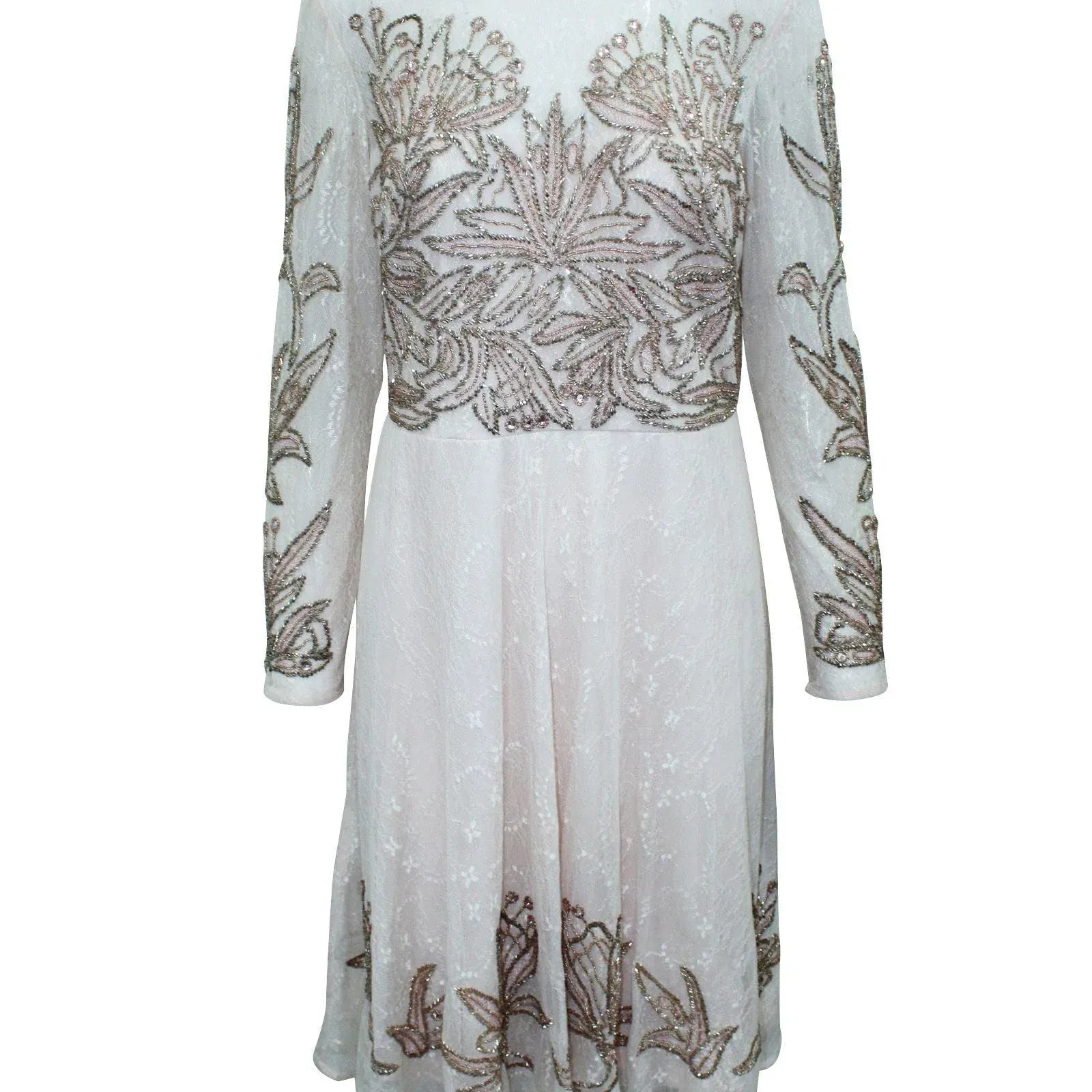 Aidan Mattox Multicolor Silk Cocktail Dress