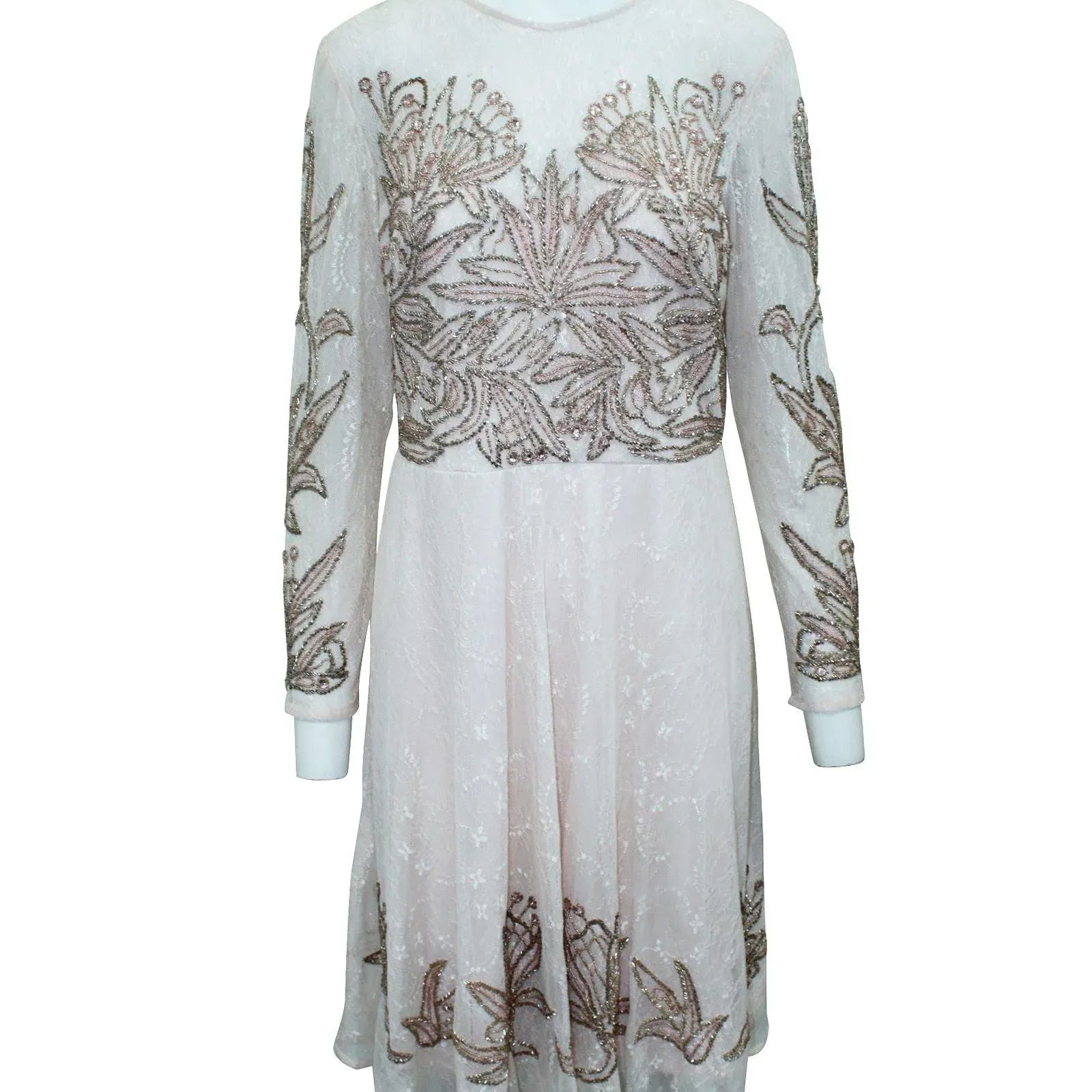 Aidan Mattox Multicolor Silk Cocktail Dress