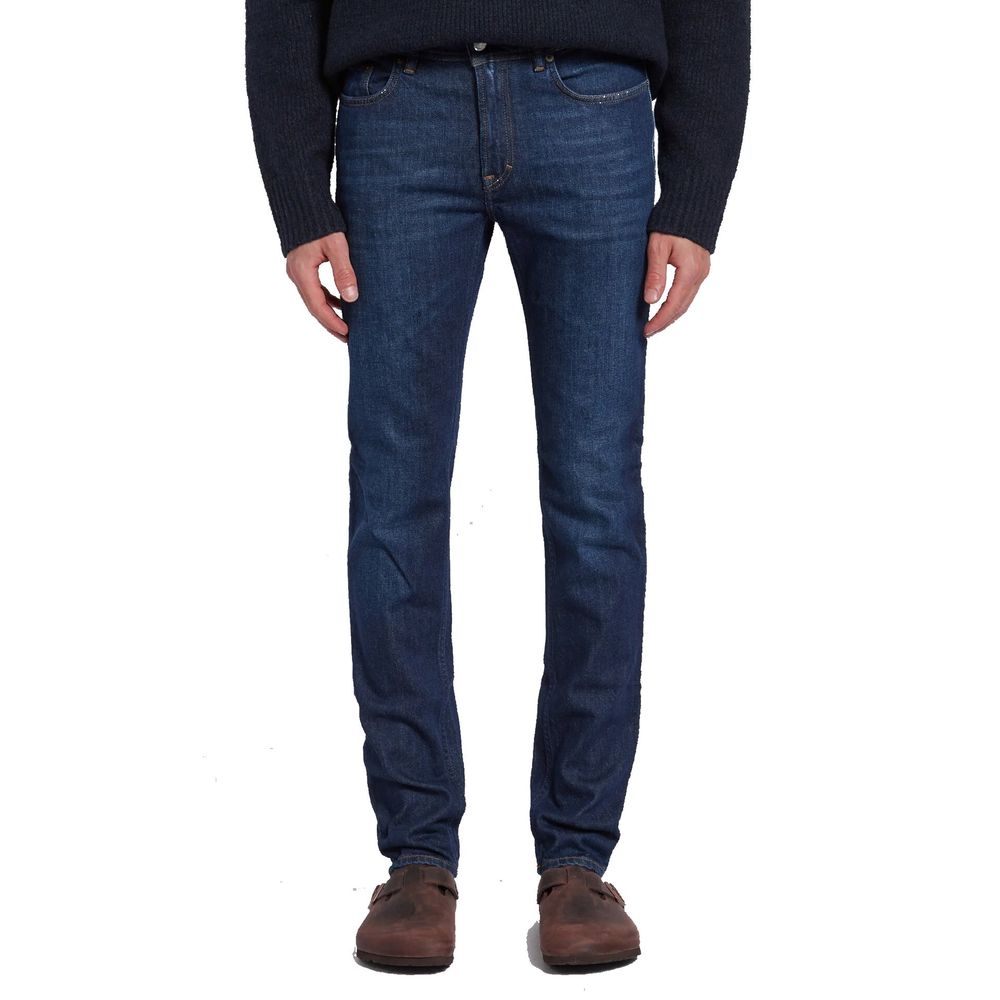 Acne Studios Blue Cotton Slim Fit Jeans