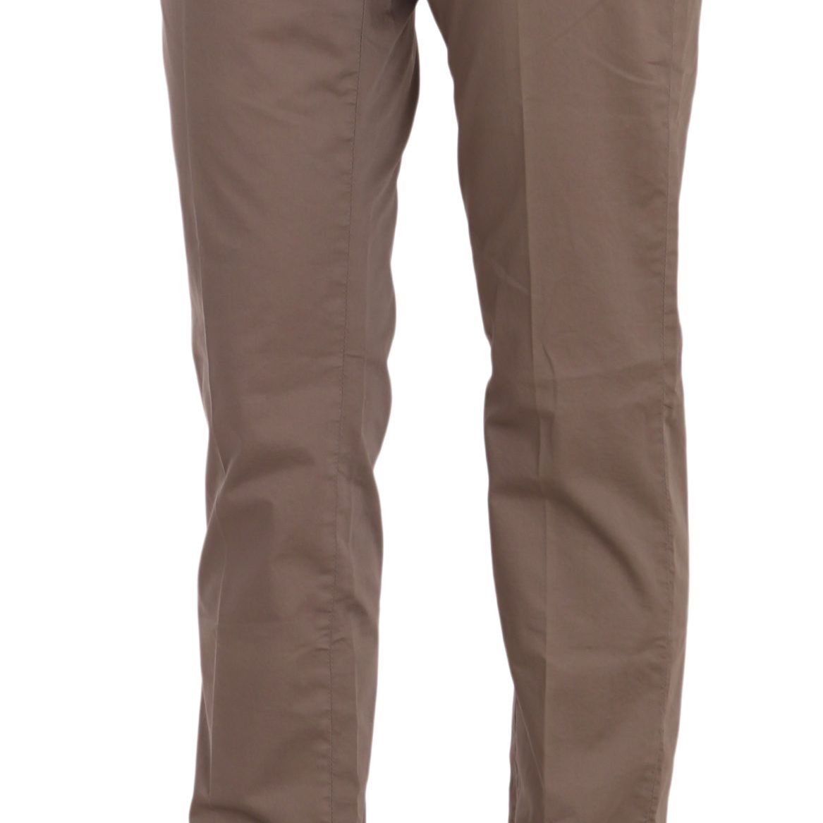 Dondup Brown Low Waist Straight Cut Trouser Pant