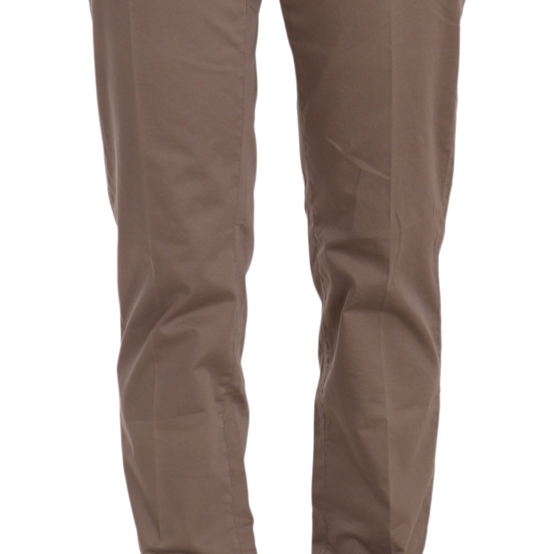 Dondup Brown Low Waist Straight Cut Trouser Pant