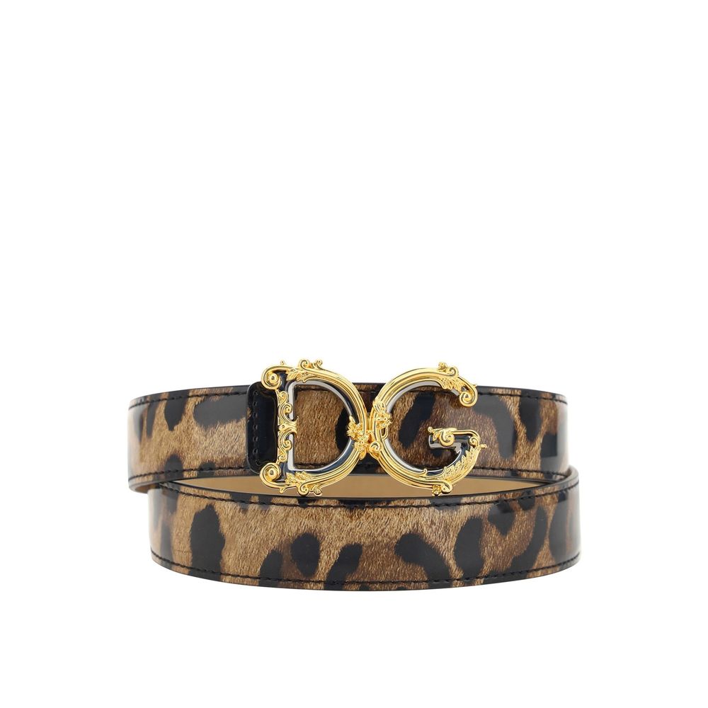 Dolce & Gabbana Brown Calfskin Belt