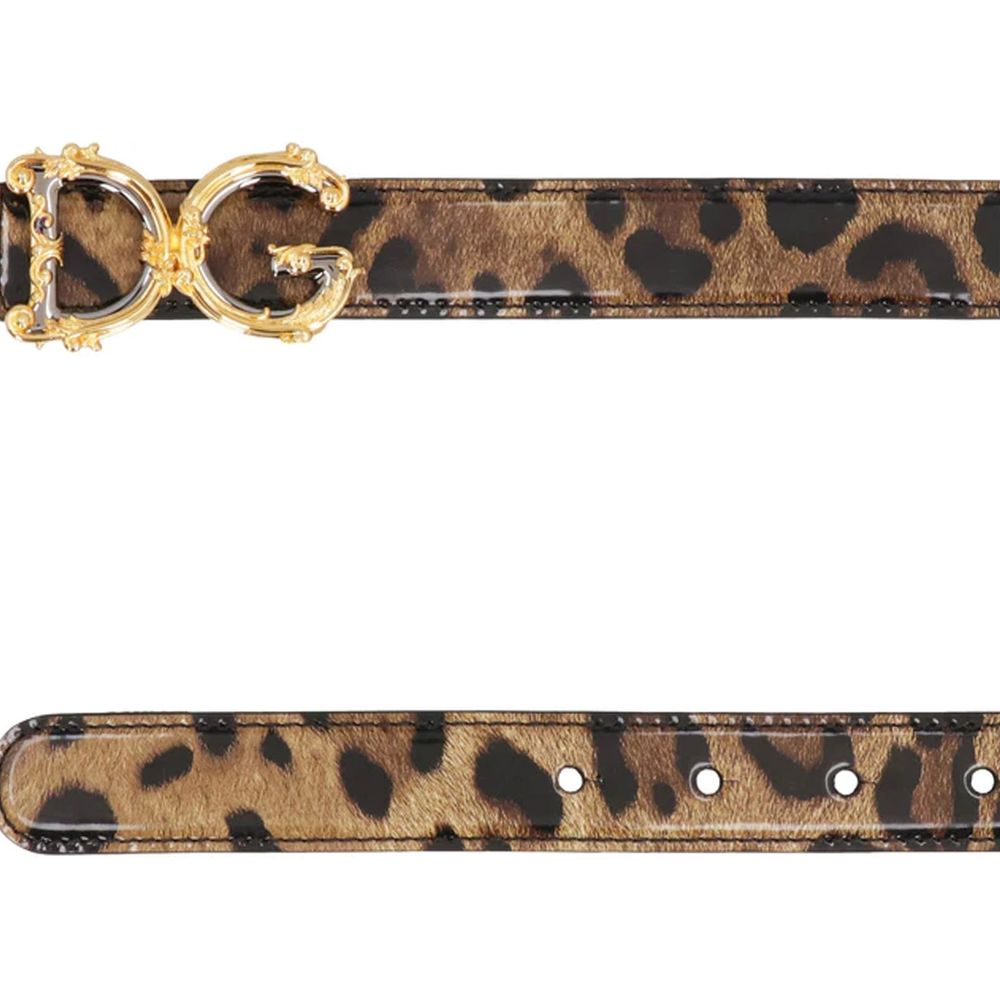 Dolce & Gabbana Brown Calfskin Belt