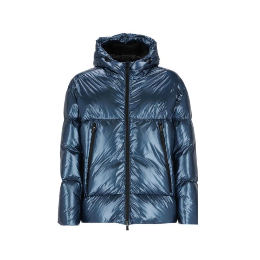 Herno Blue Polyamide Full-Length Jacket