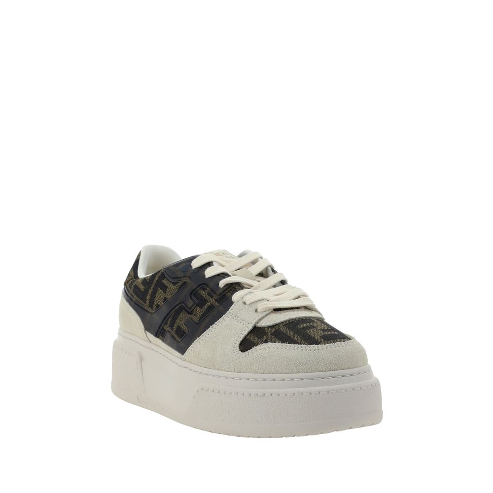 Fendi Brown Rubber Platform Sneakers