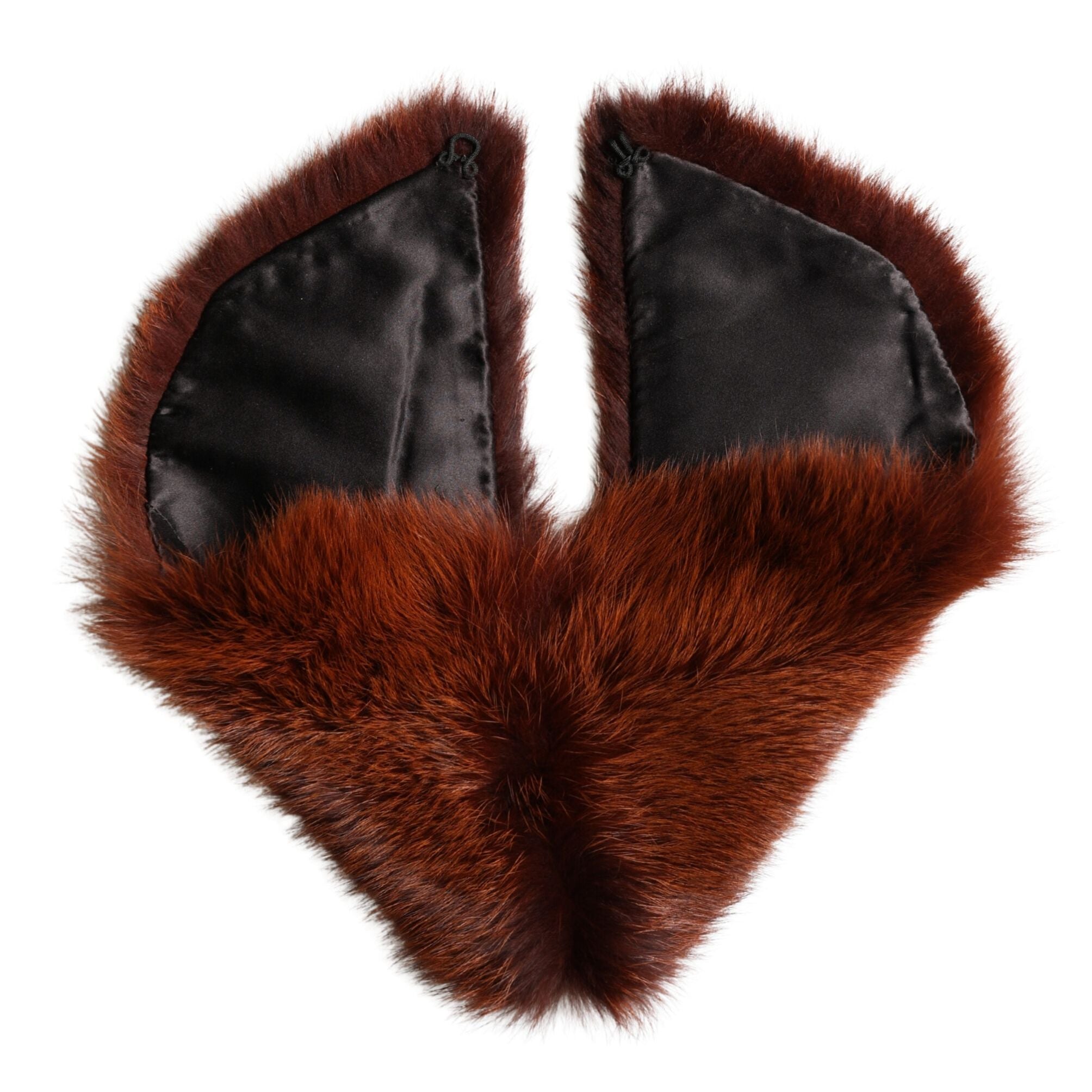 Dolce & Gabbana Brown Mink Fur Collar Women Neck Wrap 60cm x 14cm Scarf