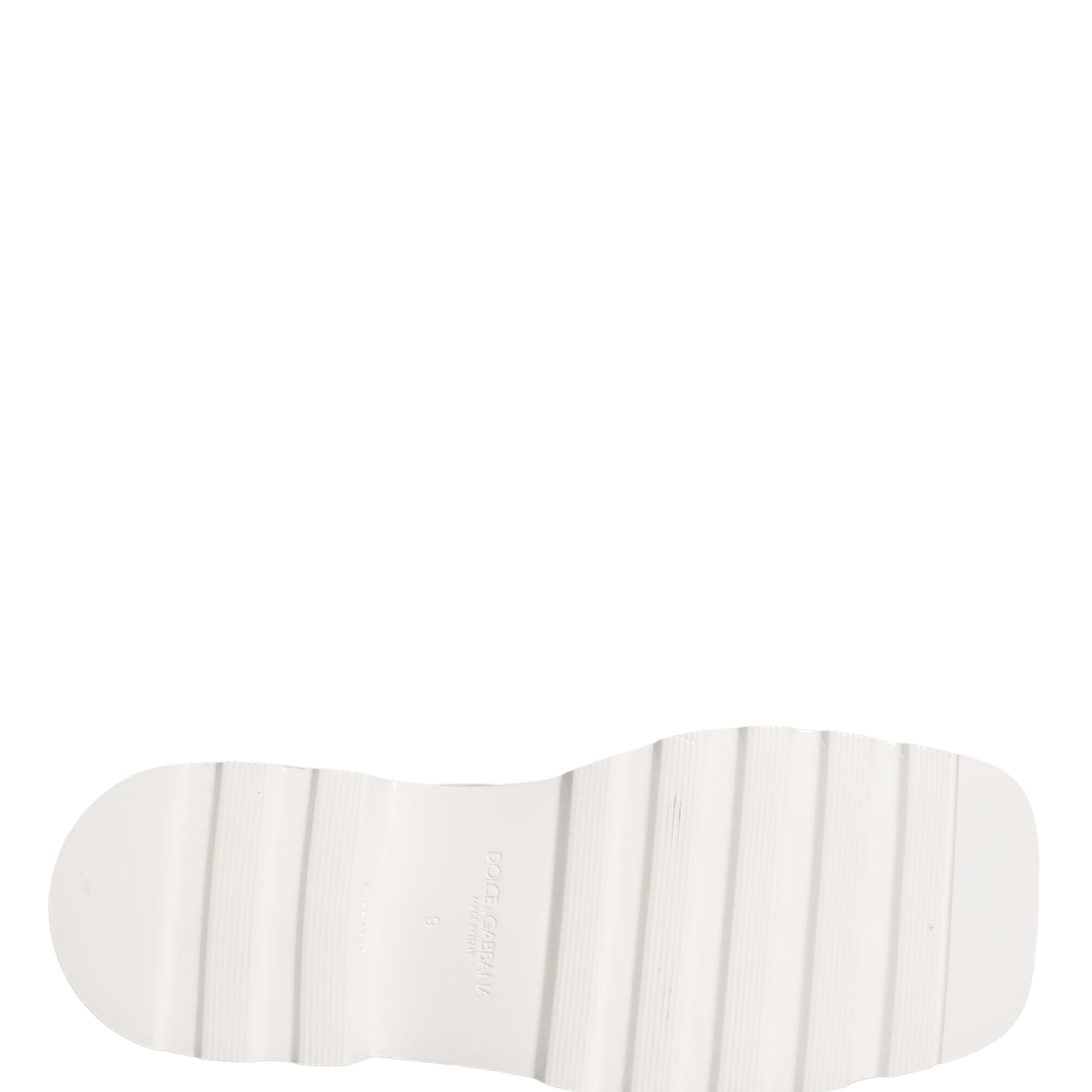 Dolce & Gabbana White Leather Chunky Sole Derby Shoes