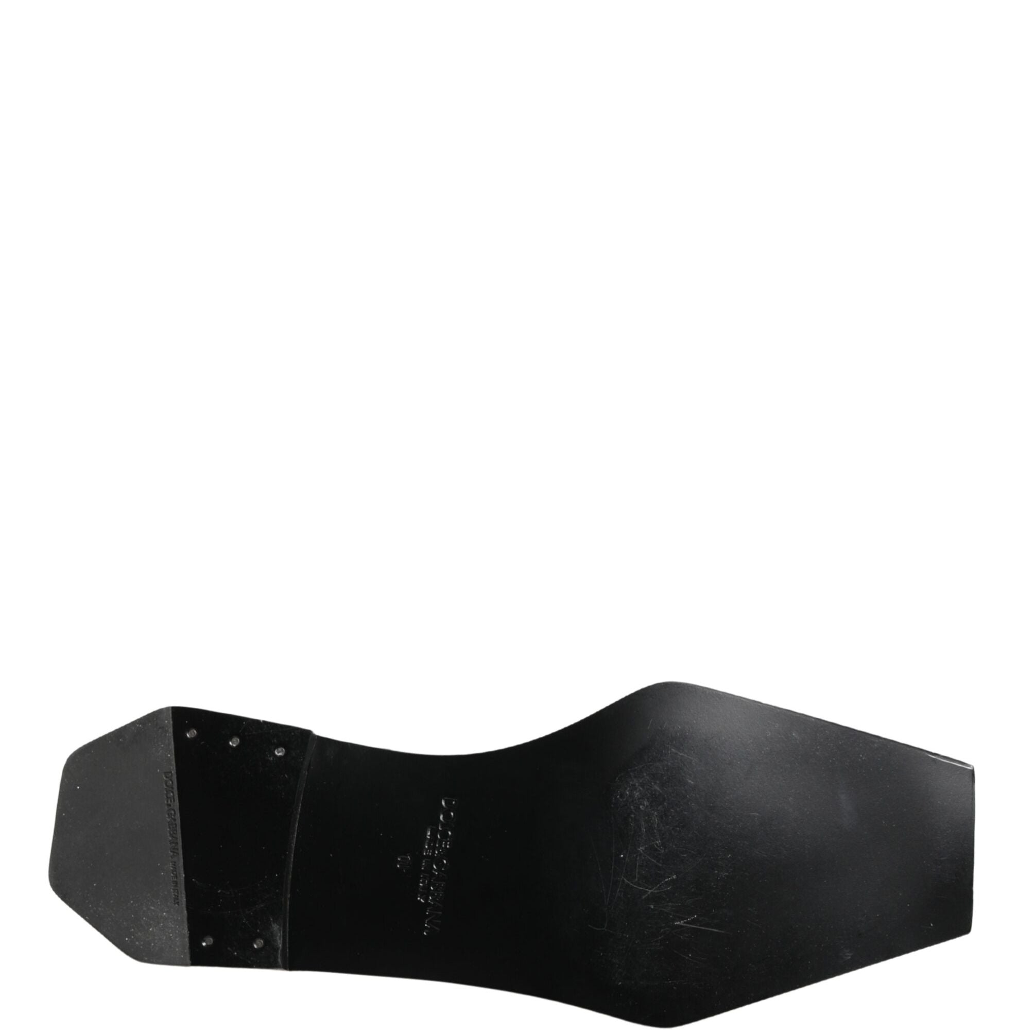 Dolce & Gabbana Black Matte Lace-Up Leather Dress Derby Shoes