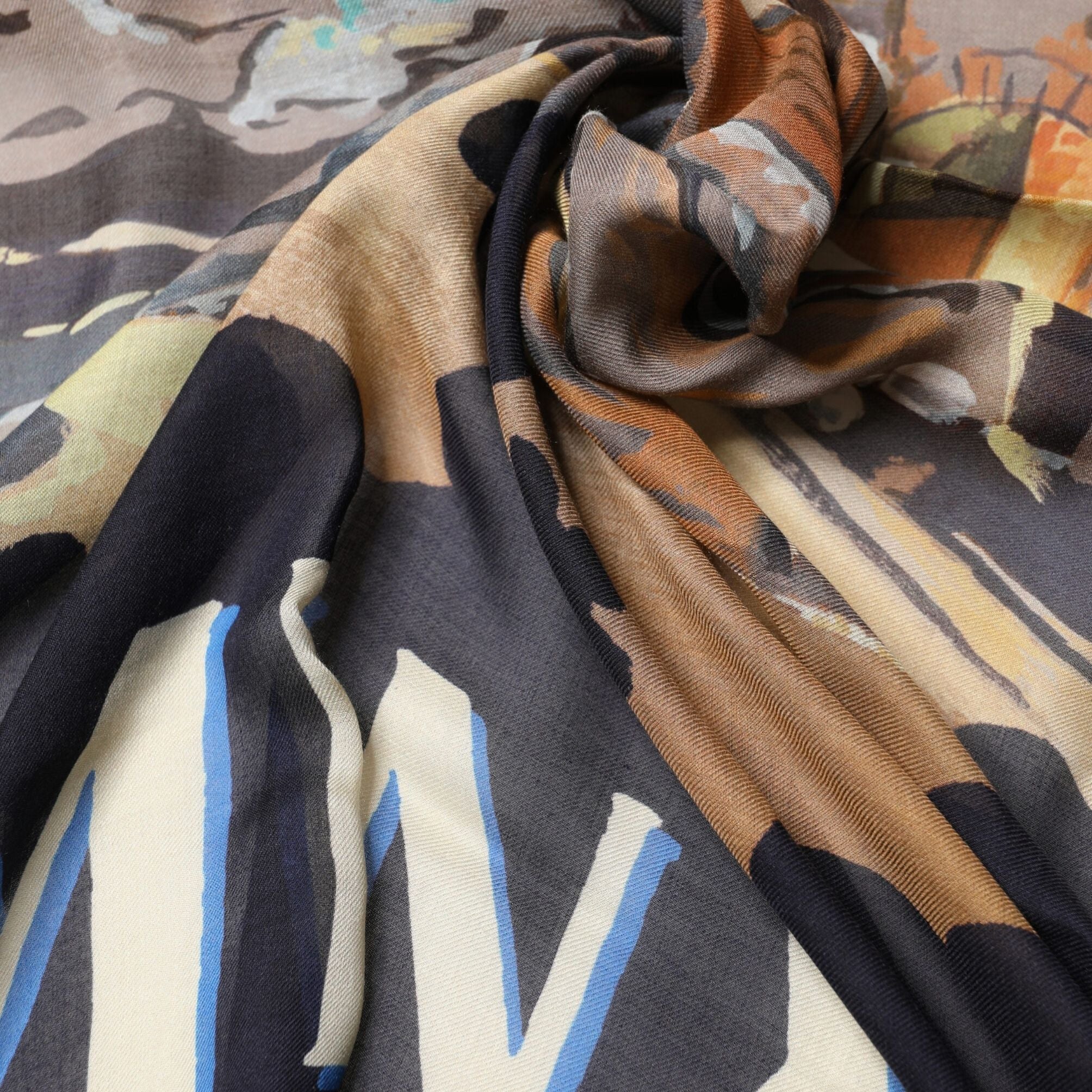 Dolce & Gabbana Multicolor Taormina Modal Shawl 130cm x 130cm Men Scarf