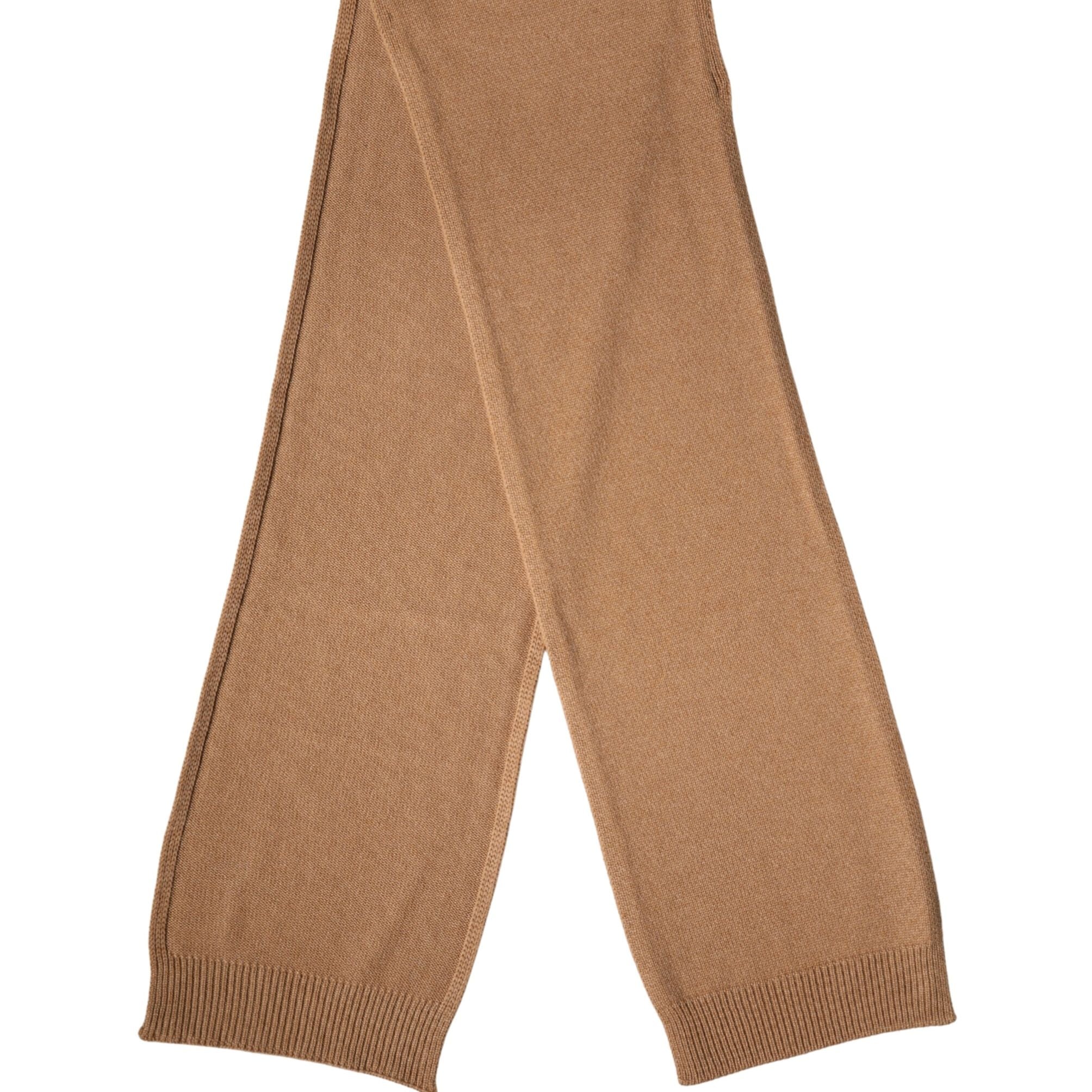 Dolce & Gabbana Brown Cashmere Knitted Foulard 207cm x 29cm Men Scarf