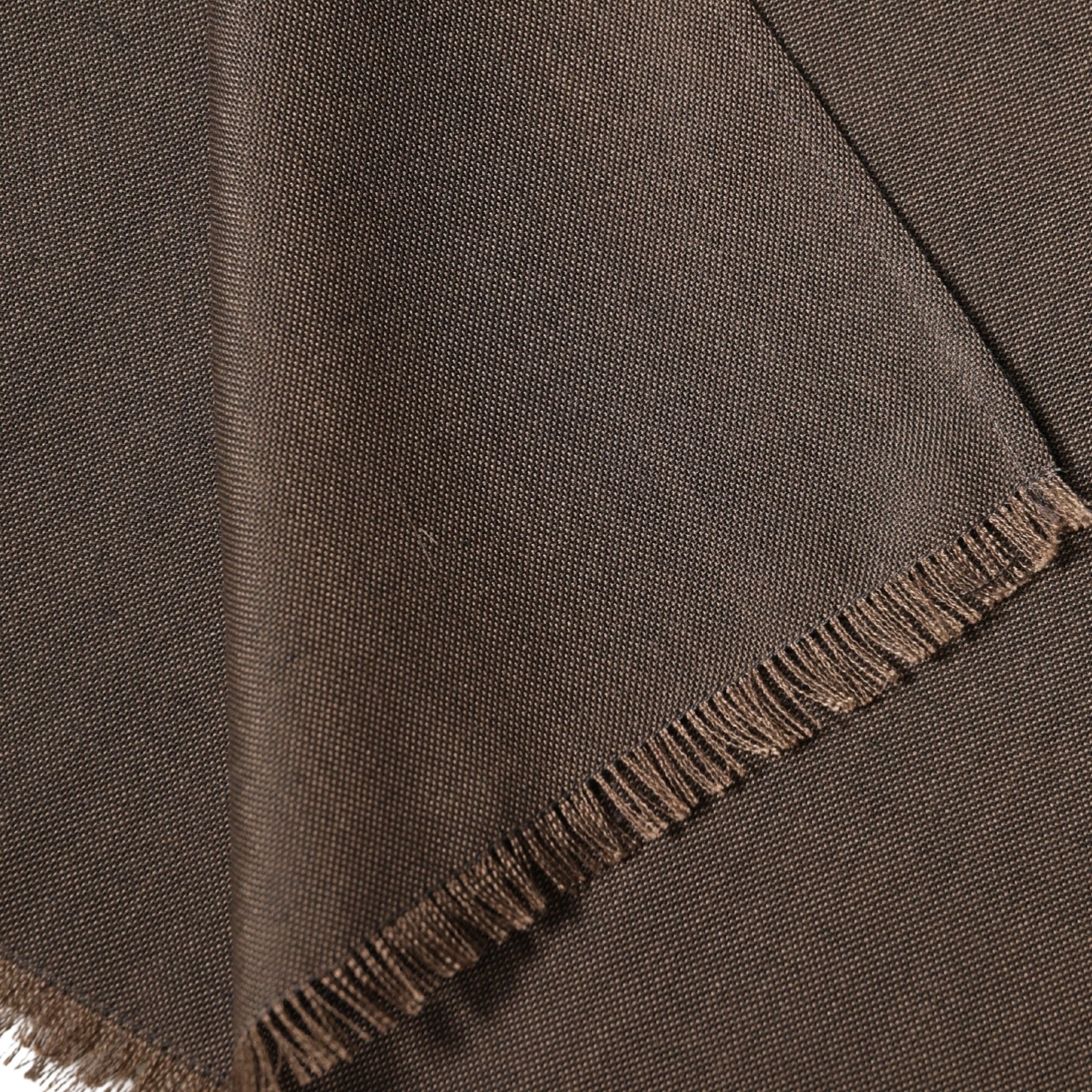 Dolce & Gabbana Brown Polyester Neck Warmer Shawl 185cm x 165cm Men Scarf