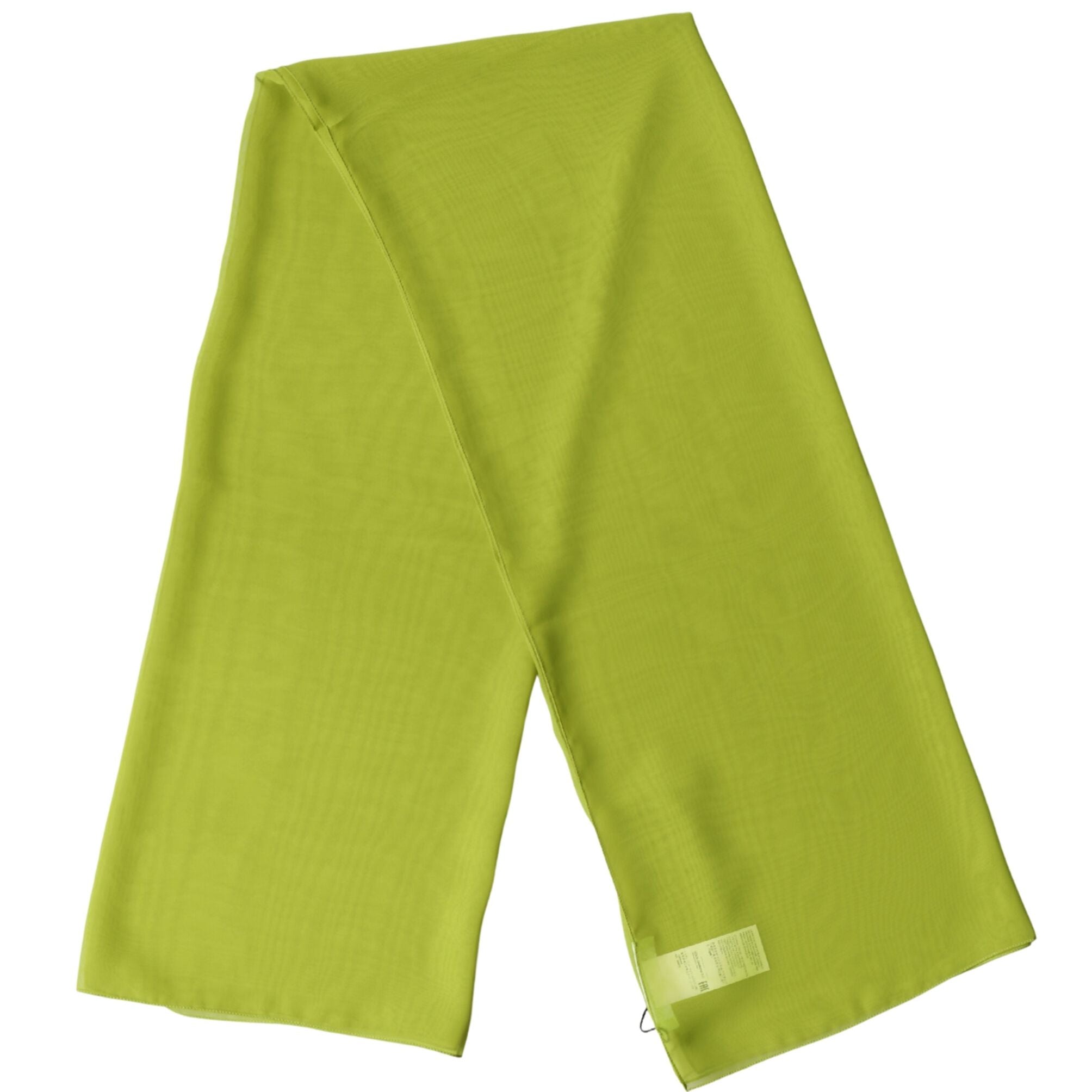 Dolce & Gabbana Yellow Green Neck Wrap Shawl Foulard 131cm x 99.5cm Scarf