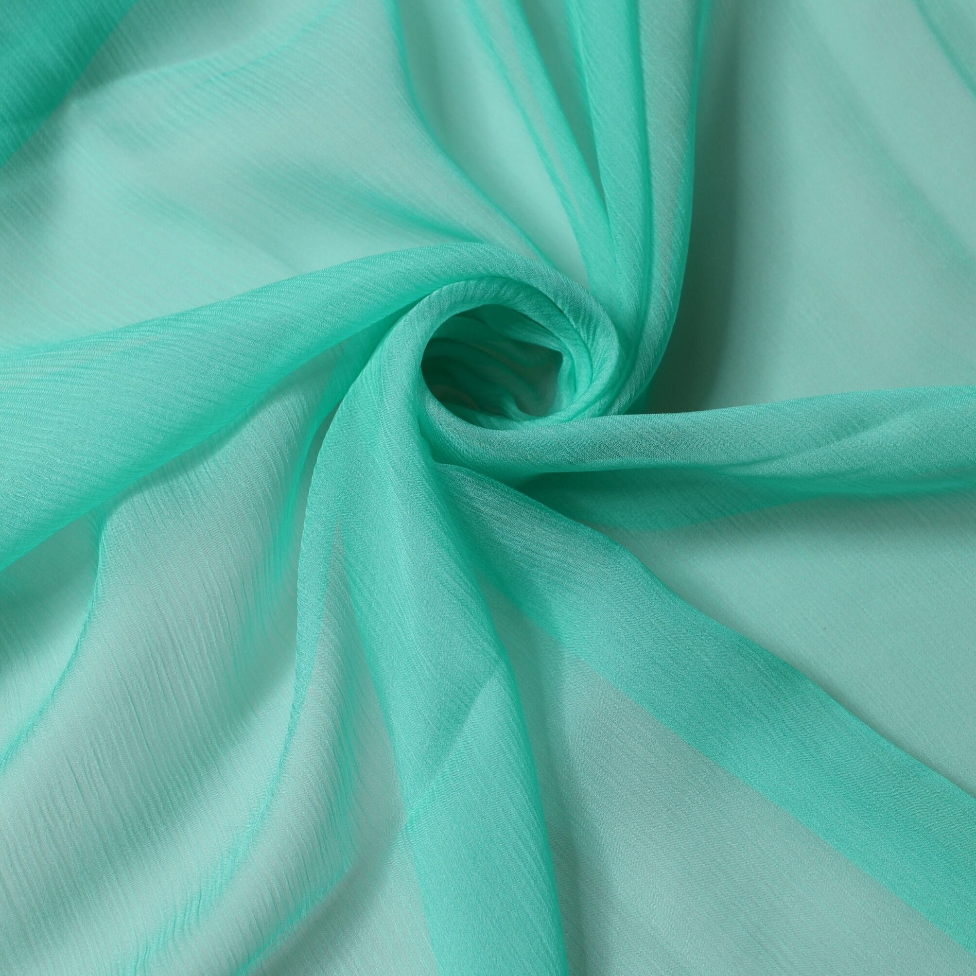 Dolce & Gabbana Light Green Silk Neck Wrap Foulard 131cm x 126.5cm Scarf