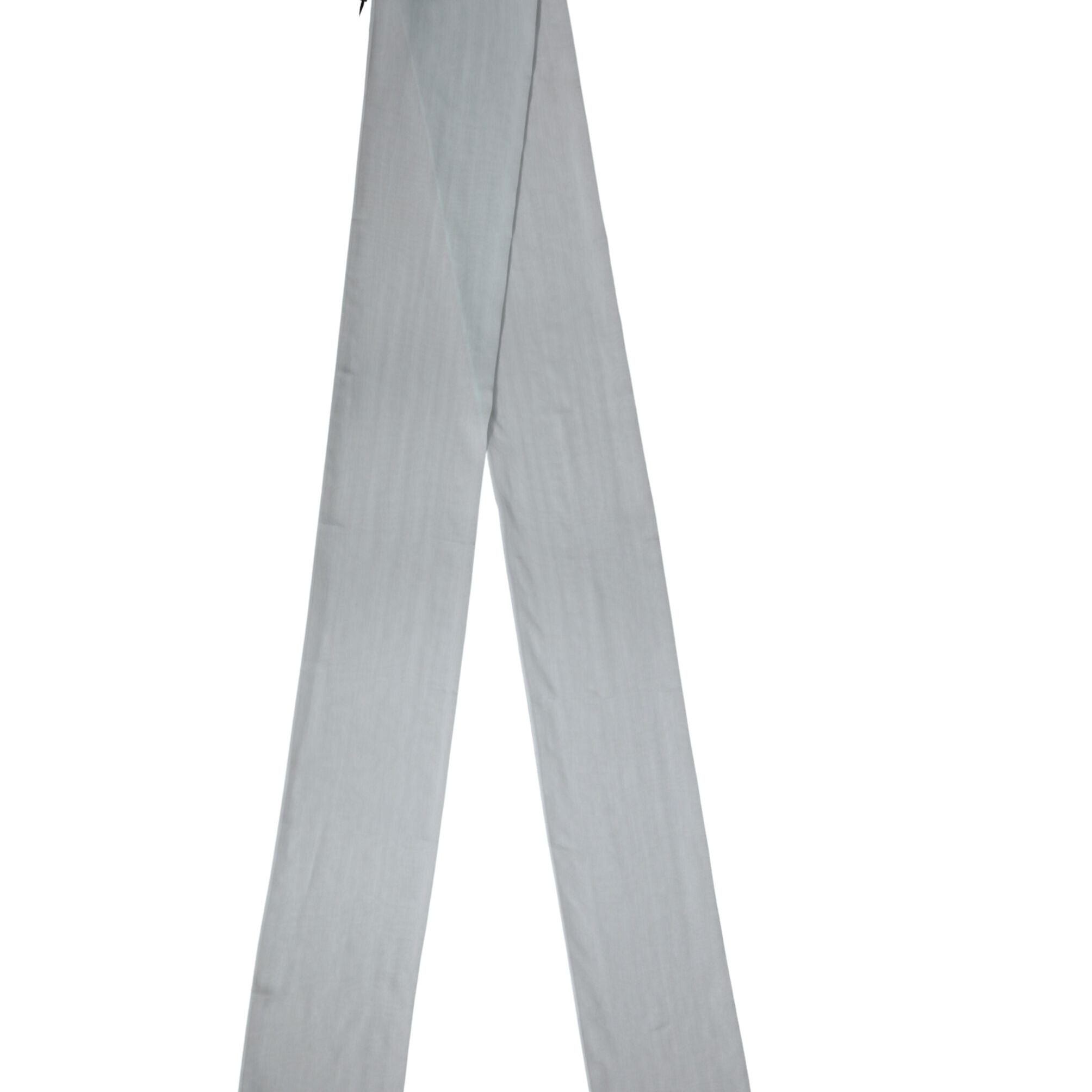 Dolce & Gabbana Light Blue Silk Sash Wrap Foulard 294.5cm x 19cm Scarf