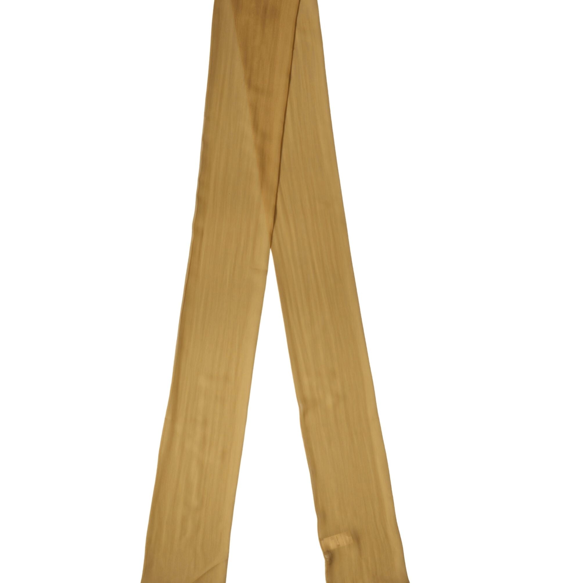 Dolce & Gabbana Brown Silk Sash Wrap Foulard Stole 293.5cm x 19.5cm Scarf