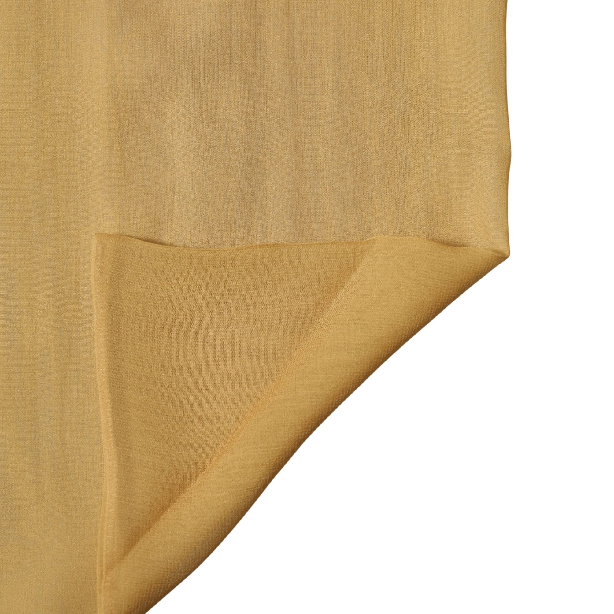 Dolce & Gabbana Brown Silk Sash Wrap Foulard Stole 293.5cm x 19.5cm Scarf