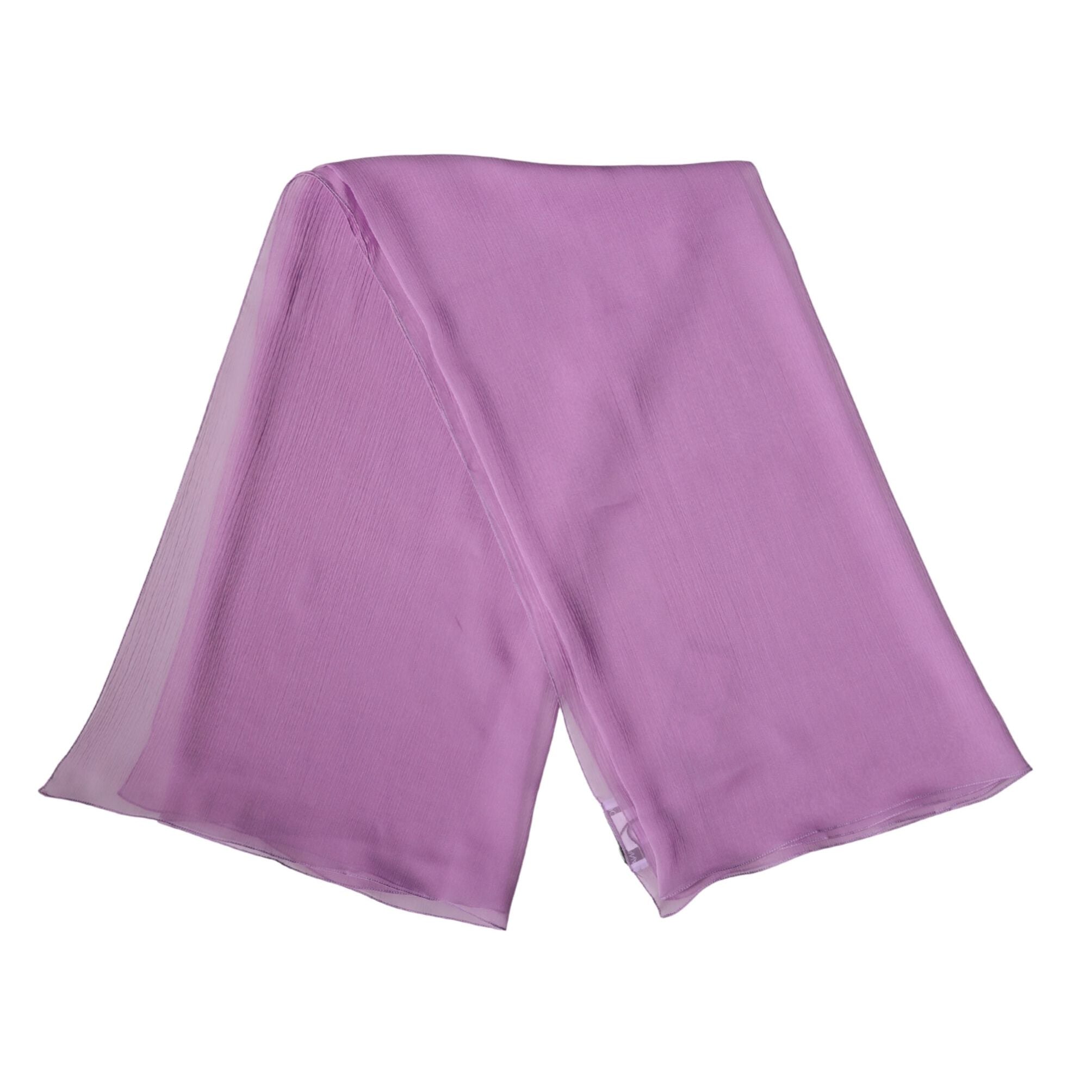Dolce & Gabbana Light Purple Silk Neck Wrap Foulard 114cm x 114cm Scarf