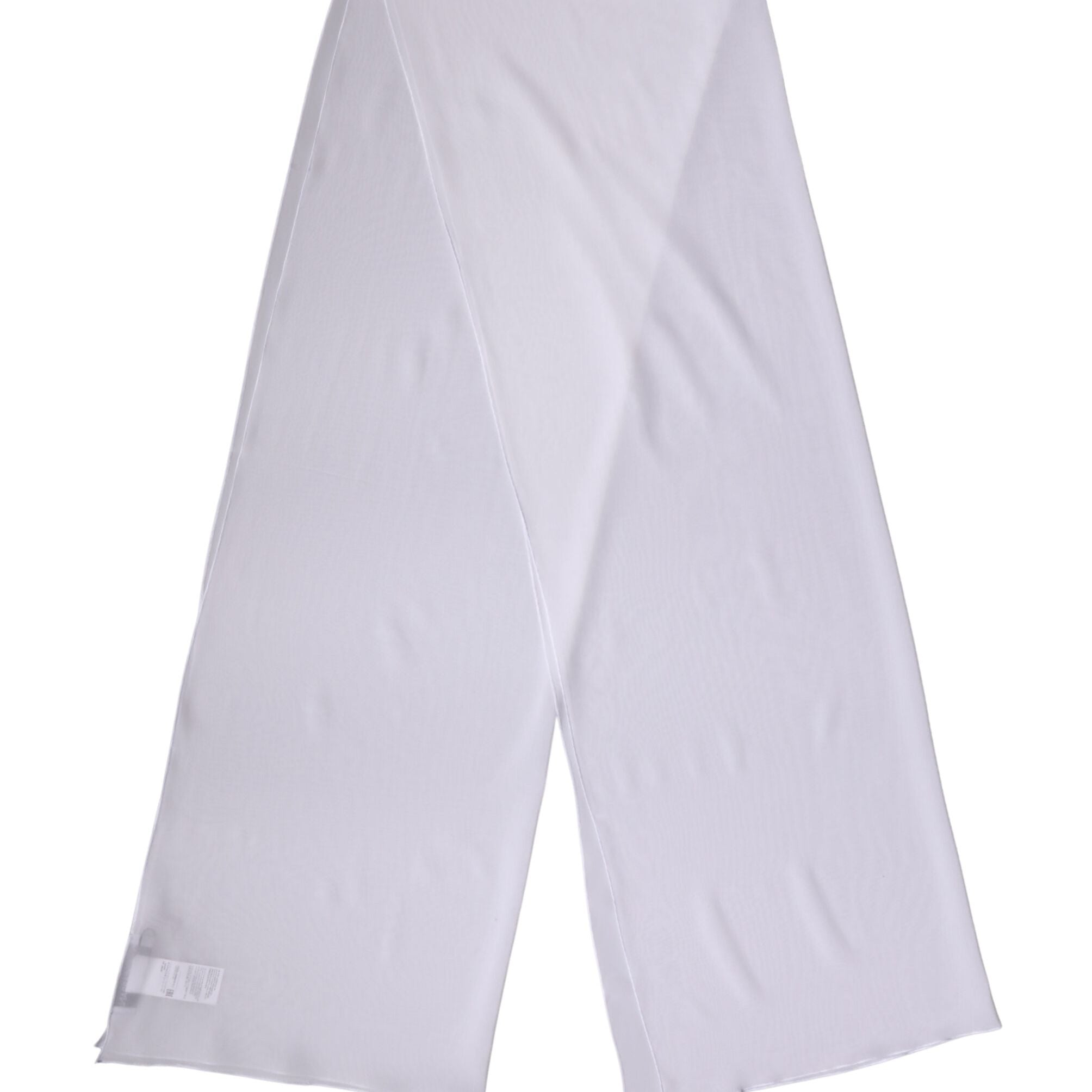 Dolce & Gabbana White Silk Neck Wrap Shawl Stole 200cm x 64cm Scarf