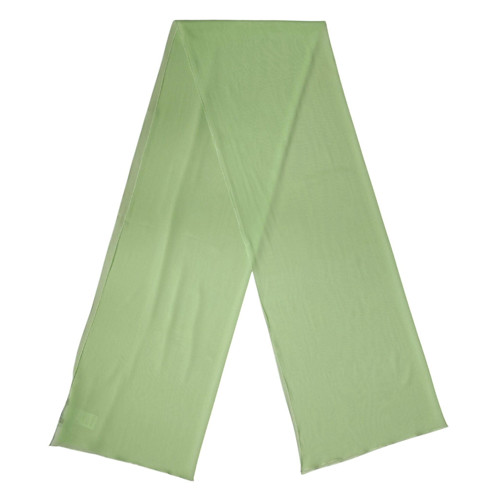 Dolce & Gabbana Light Green Silk Neck Wrap Shawl Stole 200cm x 64cm Scarf