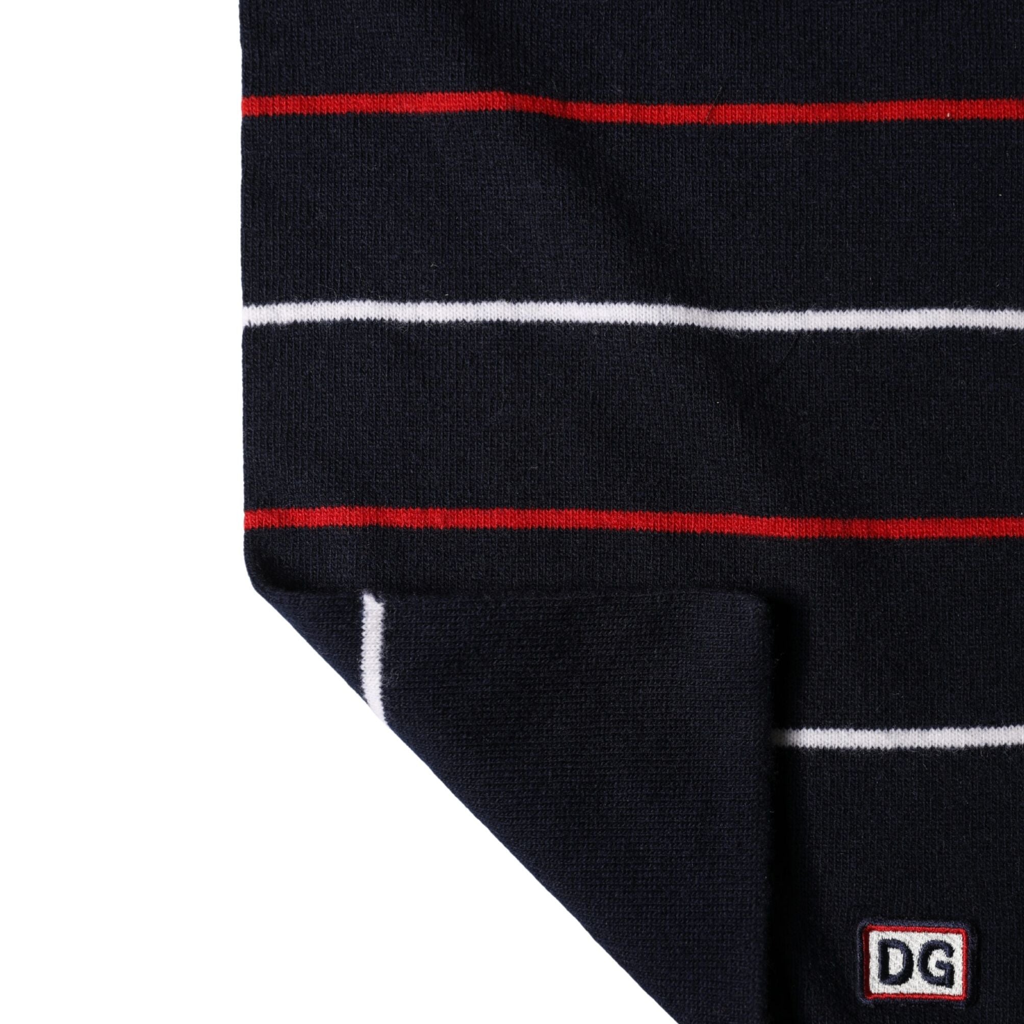 Dolce & Gabbana Multicolor Stripes Shawl Neck Wrap 119cm x 20cm Scarf