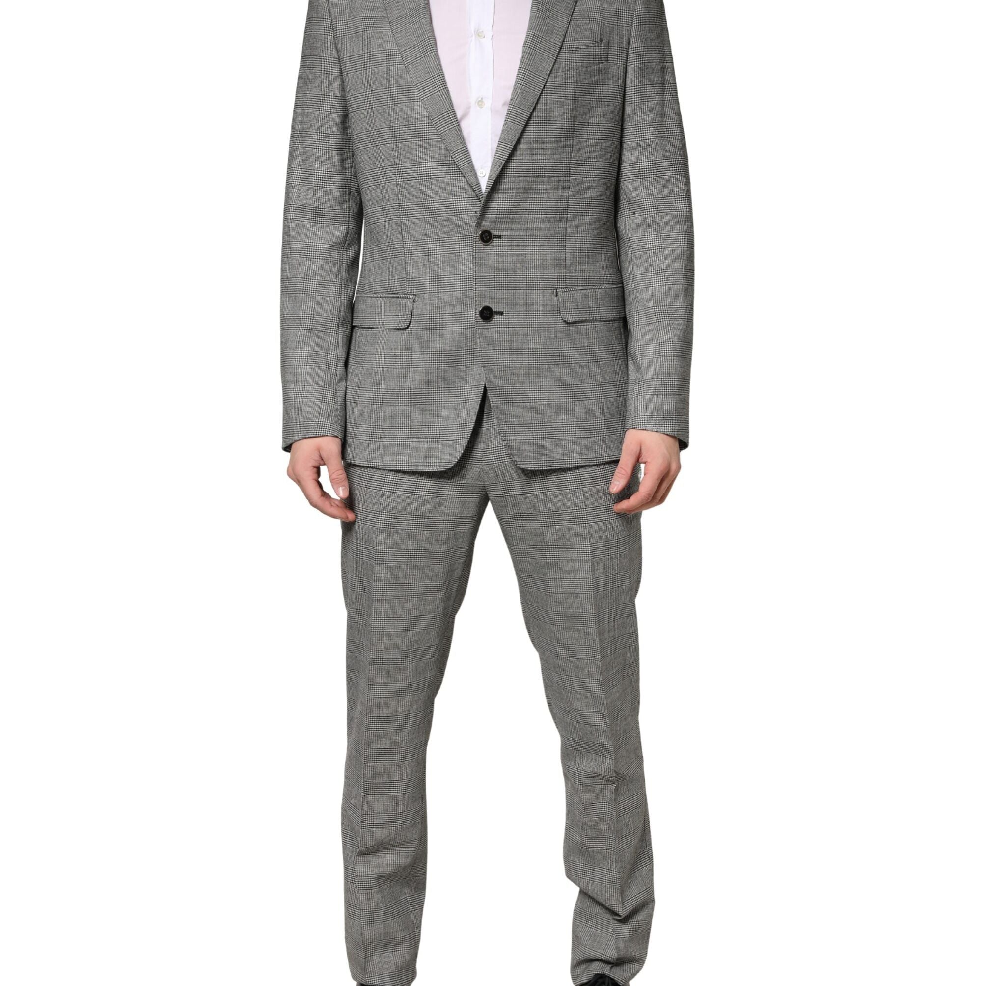 Dolce & Gabbana Gray MARTINI Single Breasted Formal 2PC Suit