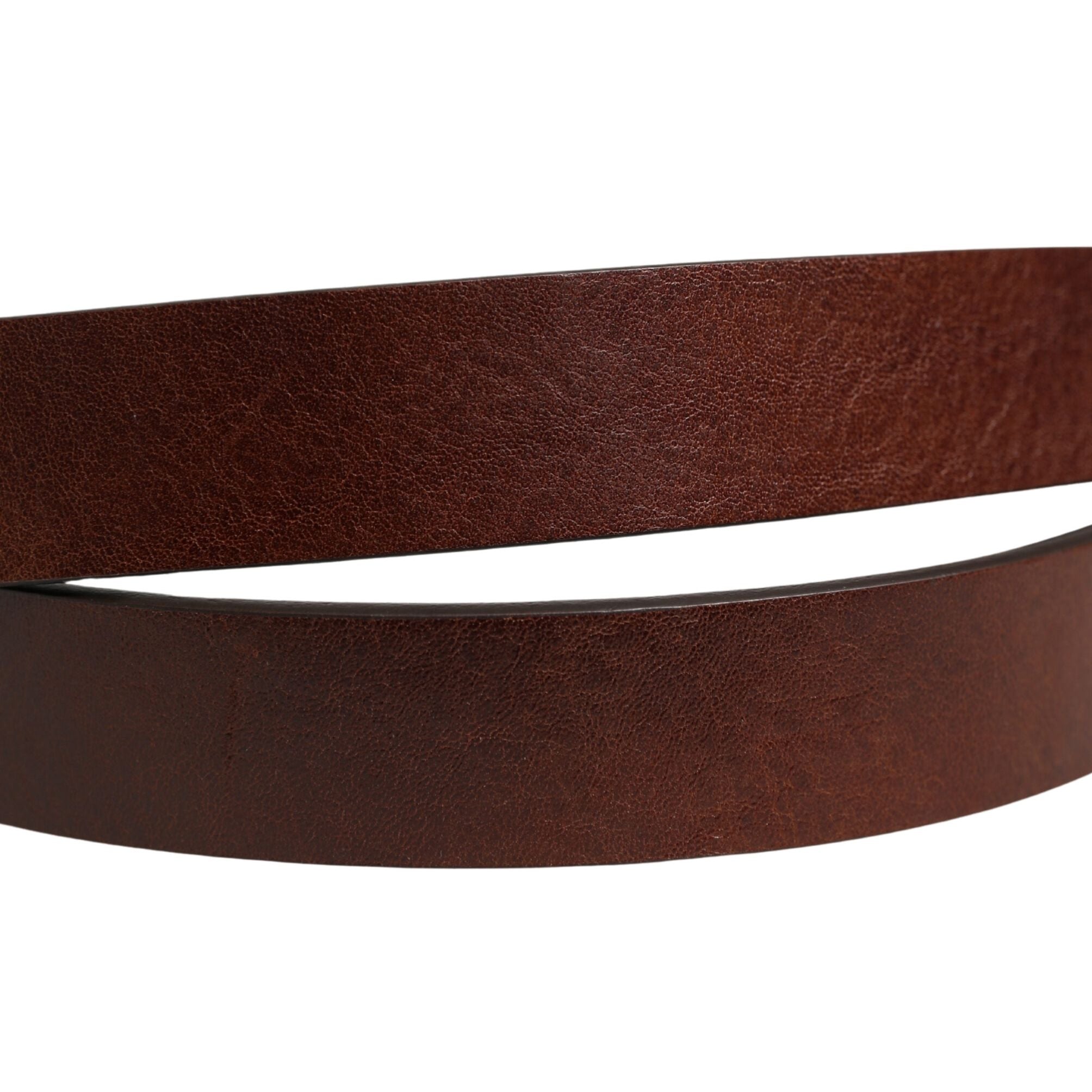 Dolce & Gabbana Brown Leather Logo Metal Buckle Men Belt