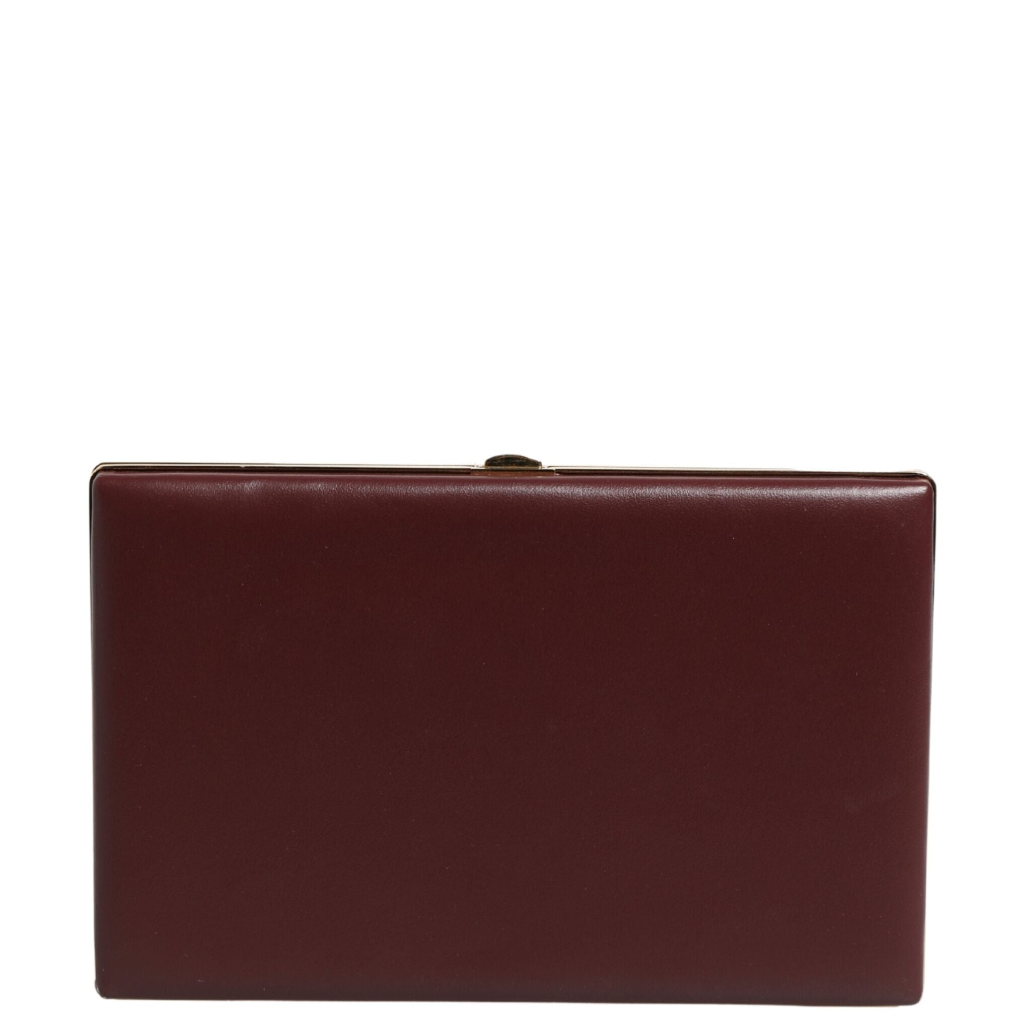 Dolce & Gabbana Brown Calfskin Leather Clutch Evening Women Purse Bag