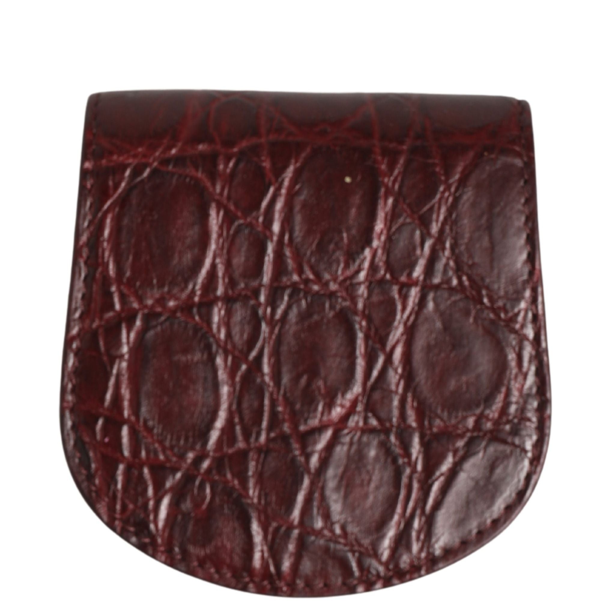 Dolce & Gabbana Burgundy Exotic Skin Condom Case Holder Pocket Wallet
