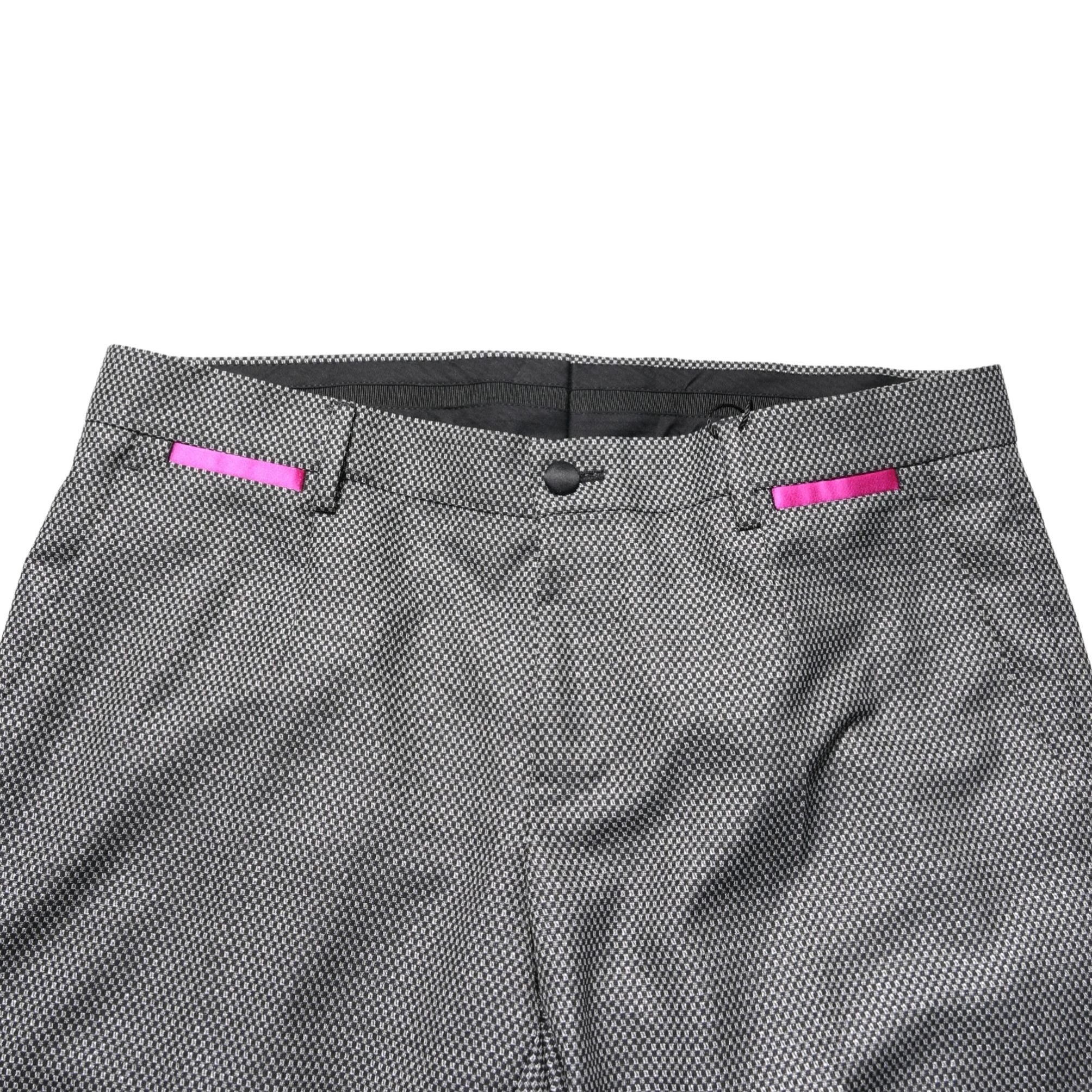 Dolce & Gabbana Gray Viscose Skinny Men Dress Trouser Pants