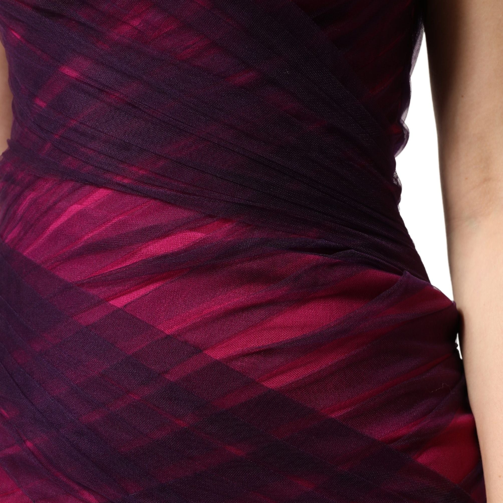 Dolce & Gabbana Pink Black Strapless Sheath Mermaid Dress