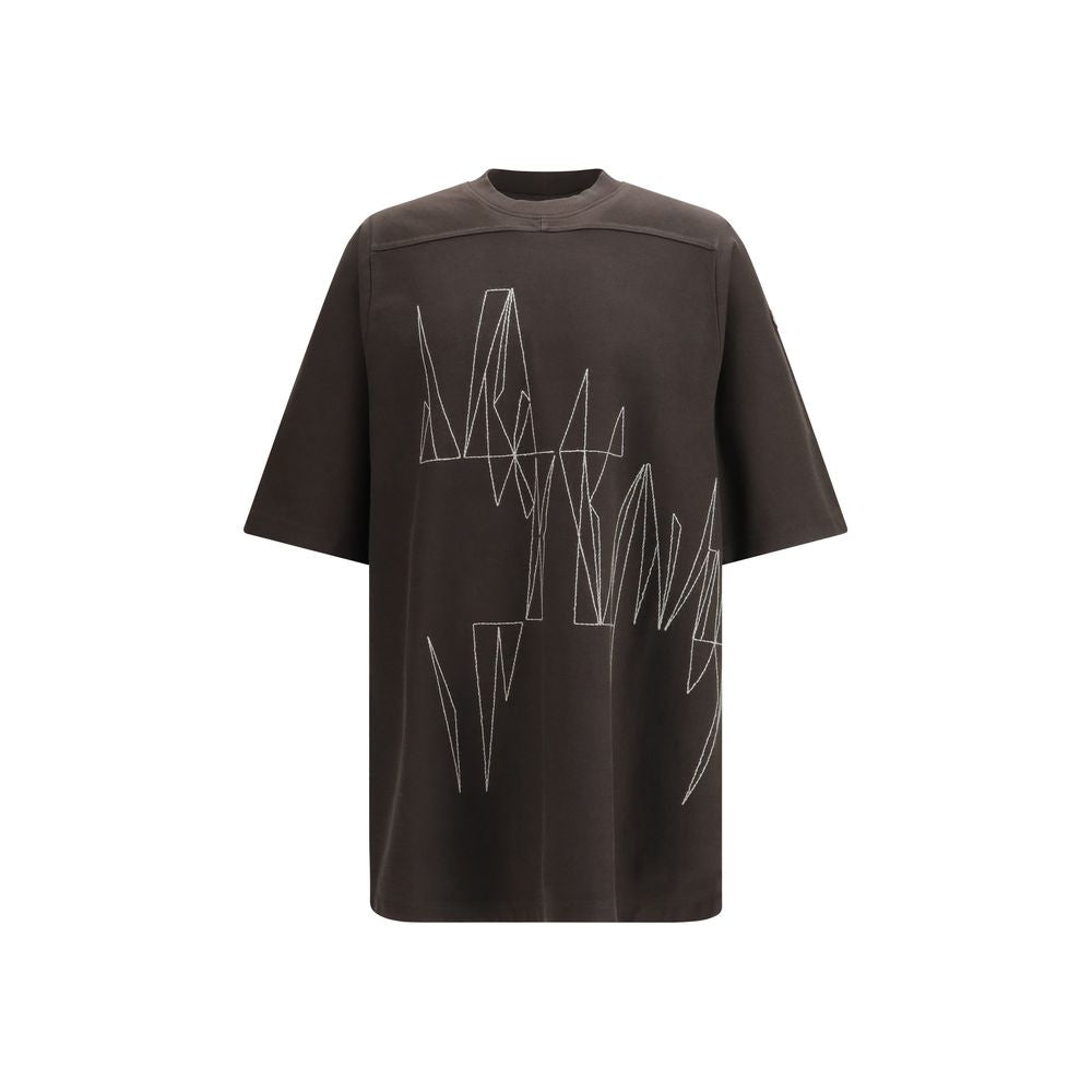 Moncler x Rick Owens Brown Cotton T-Shirt