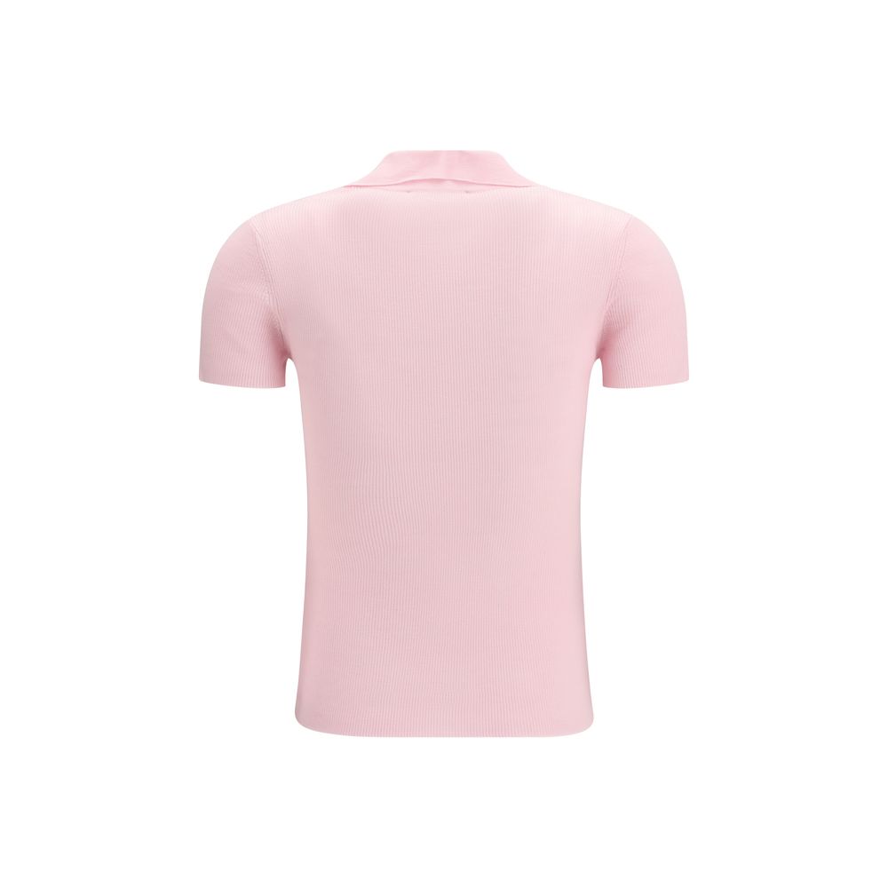 Max Mara Multicolor Fleece Wool Polo Shirt