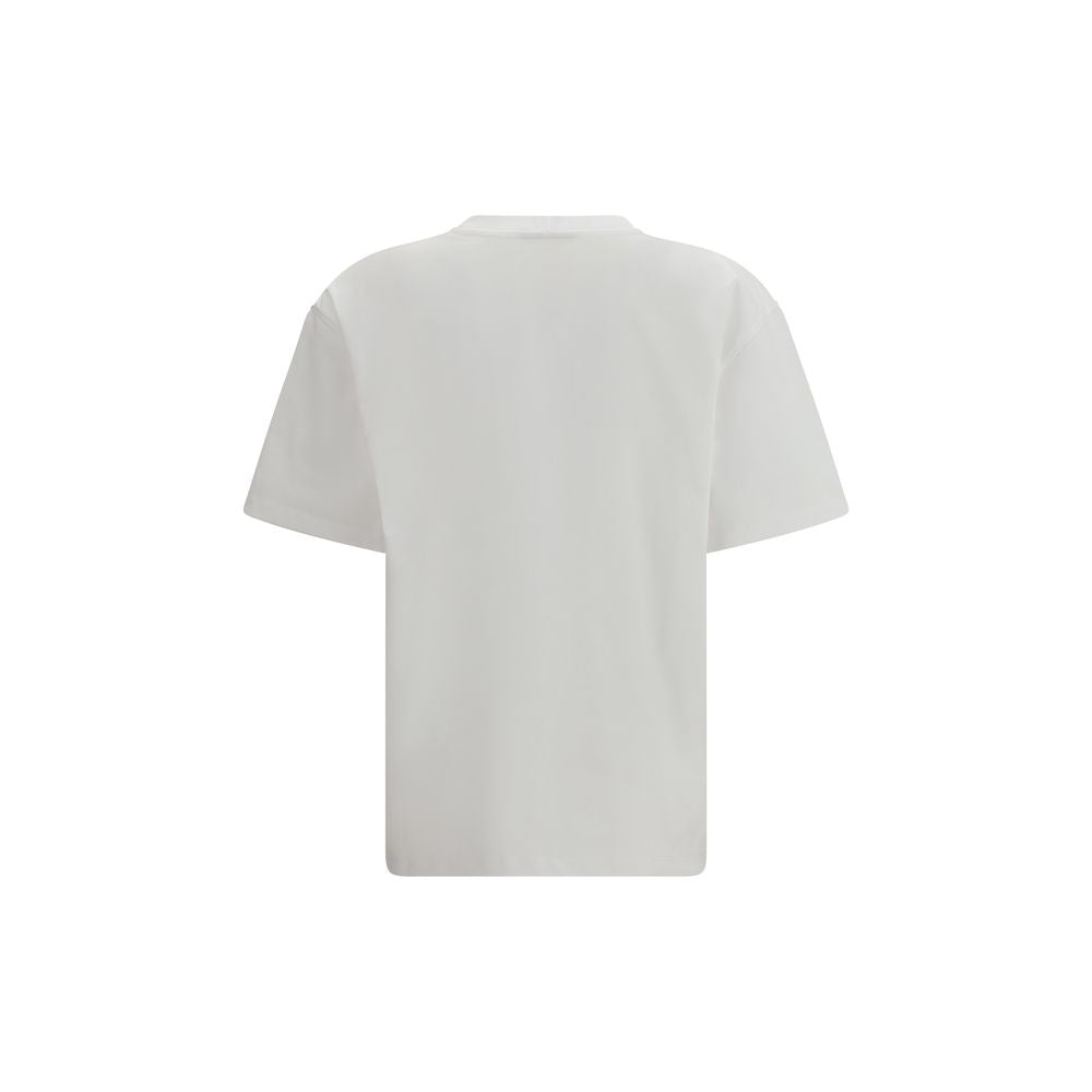 Ganni White Cotton T-Shirt