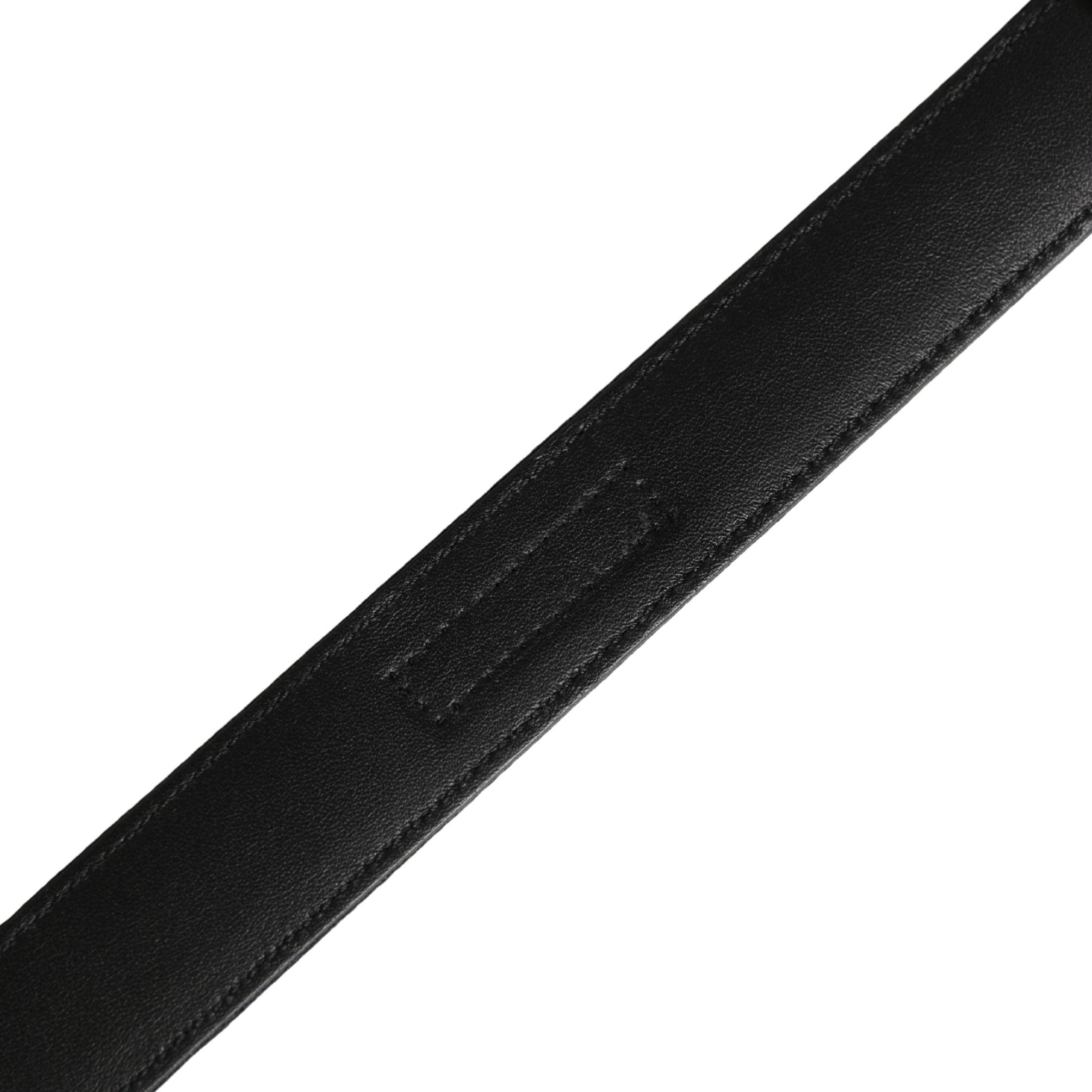 Dolce & Gabbana Men Black Classic Viscose Metal Buckle Belt