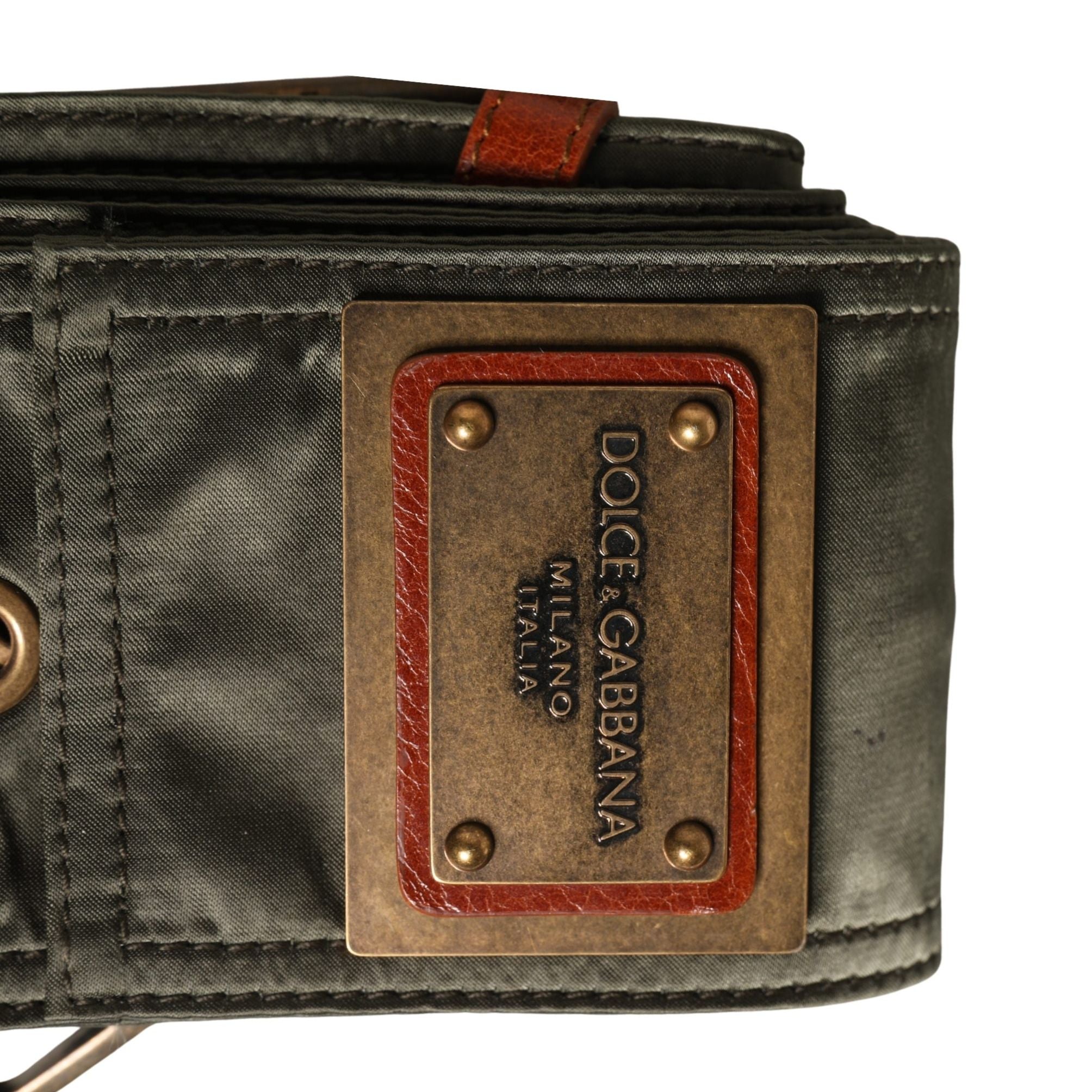 Dolce & Gabbana Men Black Wide Leather DG Metal Buckle Belt